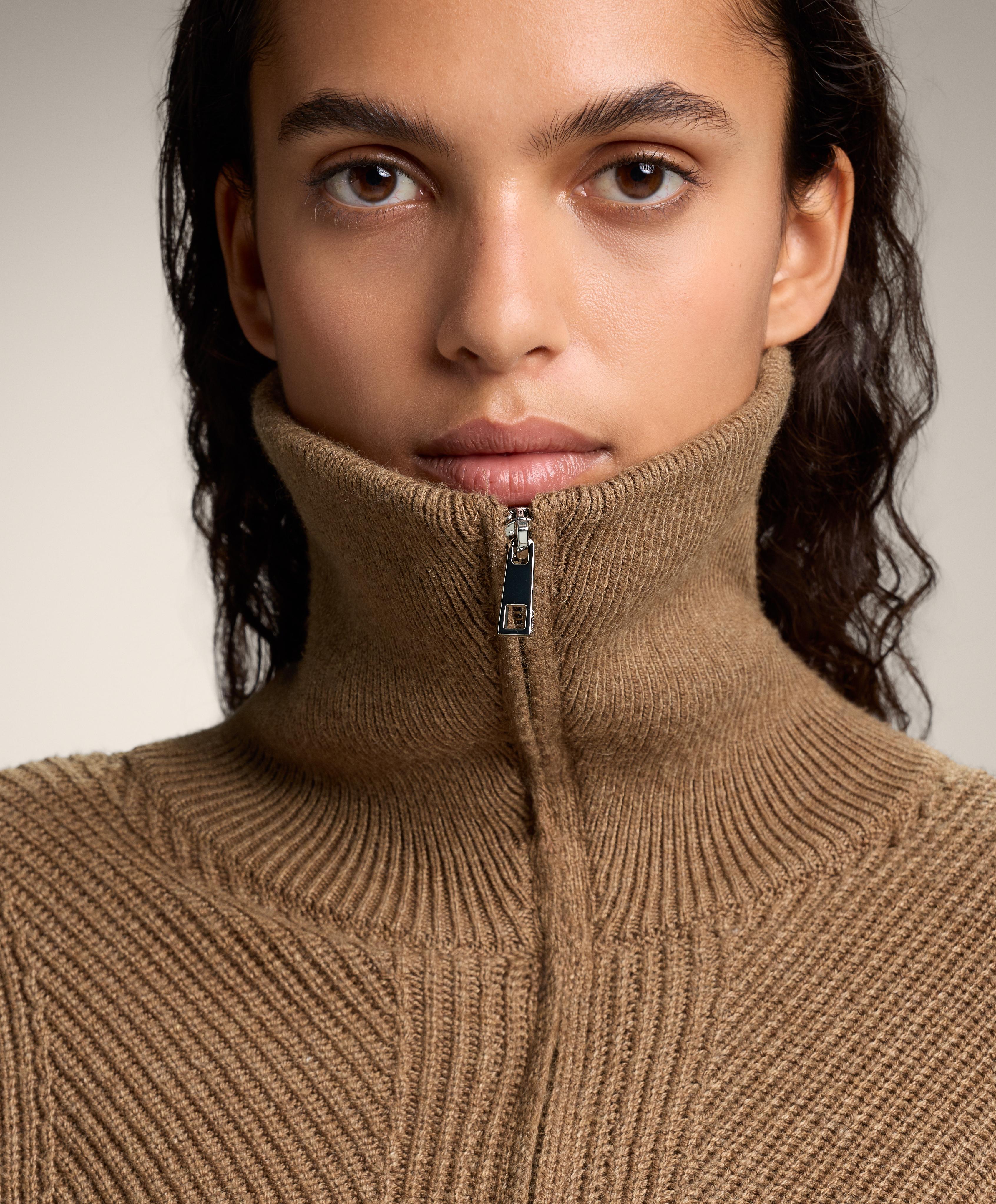 Knit jacket with lapel collar - Sale Knit jacket with lapel collar - Sale