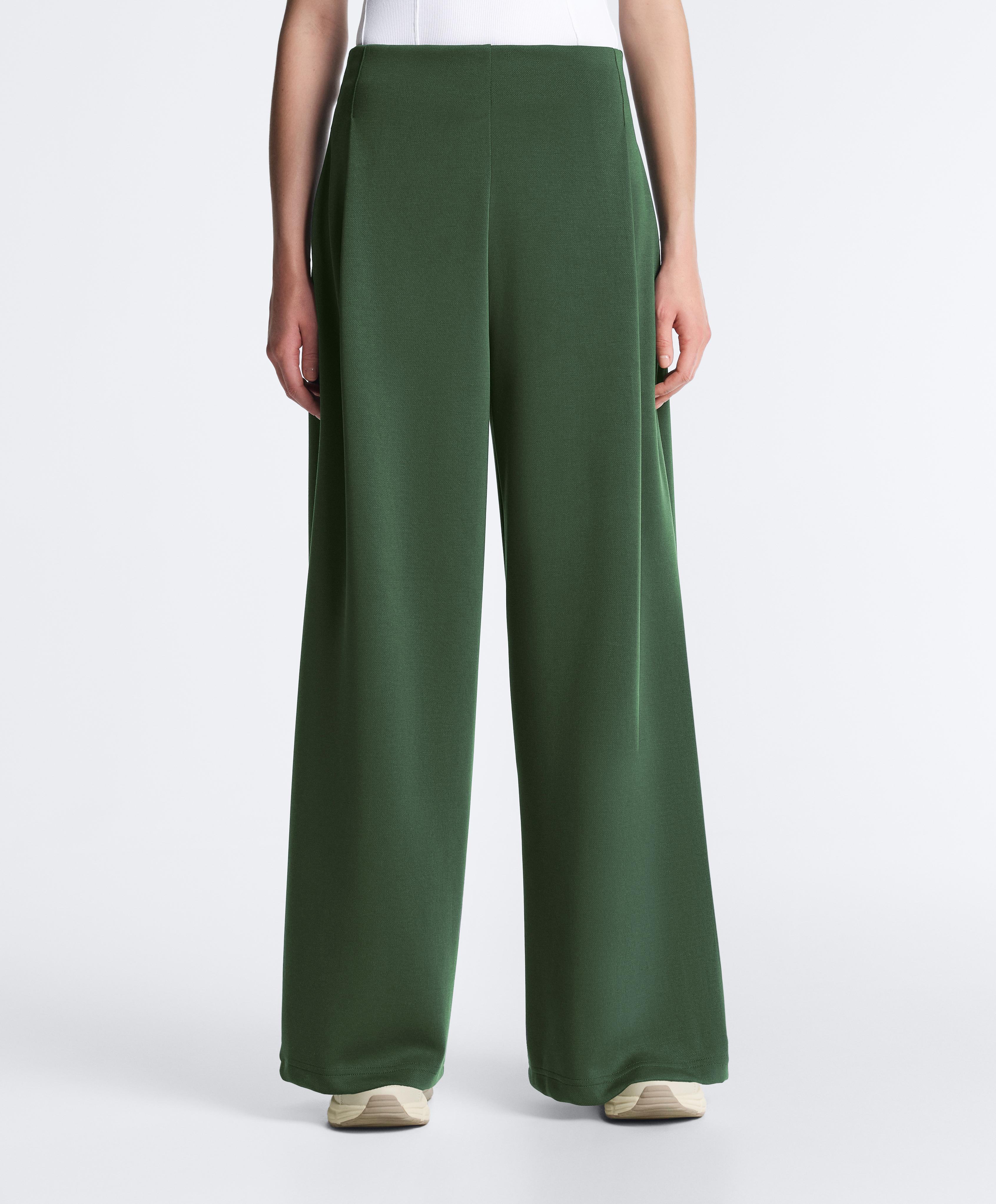 Pantaloni high rise pieghe twill Pantaloni high rise pieghe twill