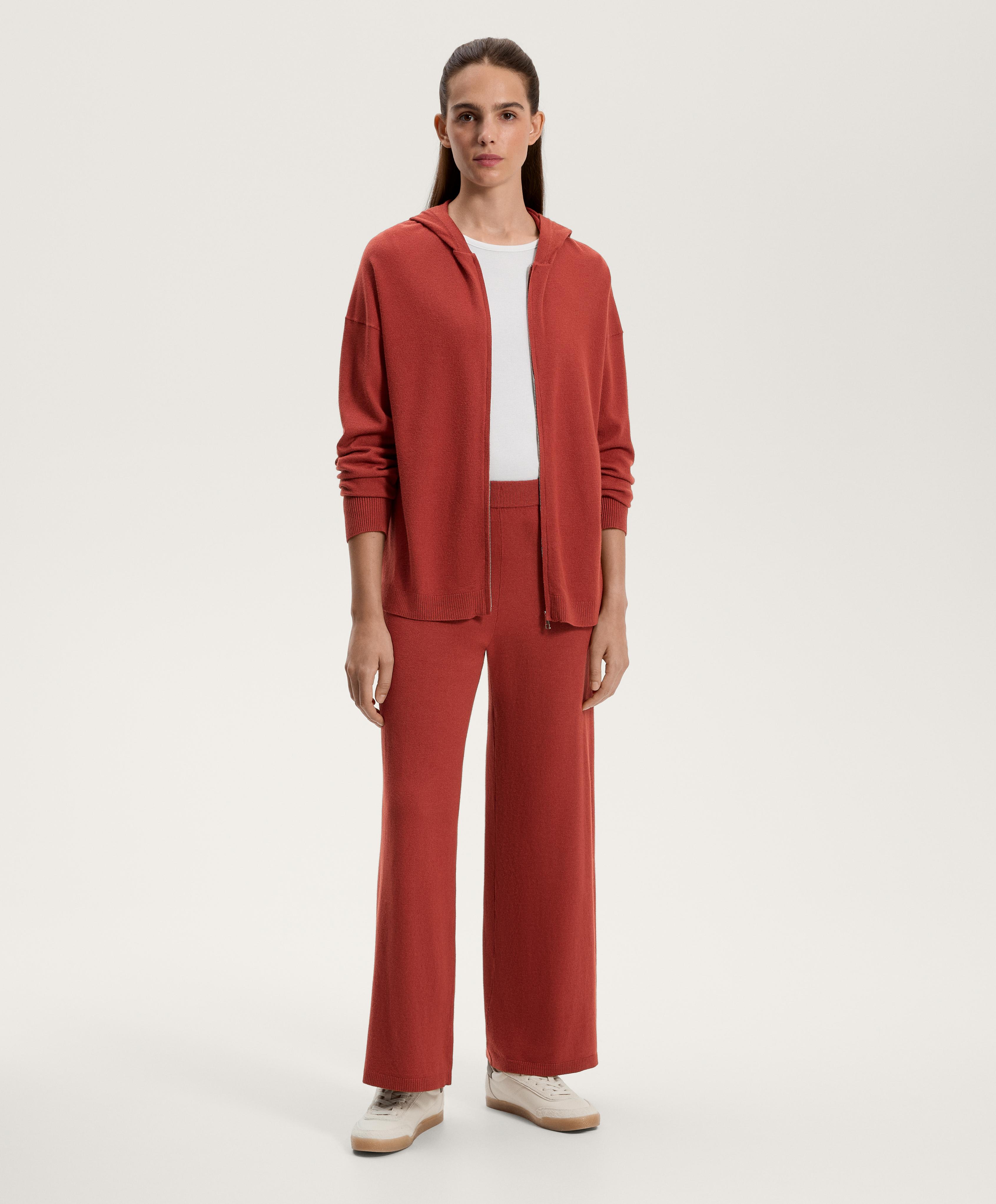 Straight fit knit trousers - Sale Straight fit knit trousers - Sale