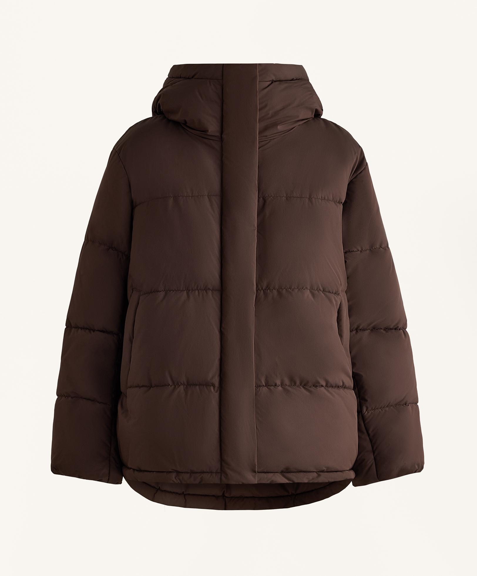 Primaloft® water-repellent padded jacket — DARK REDDISH‑BROWN