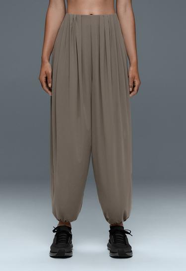 Light Touch pleated joggers — KHAKI-GREY 3