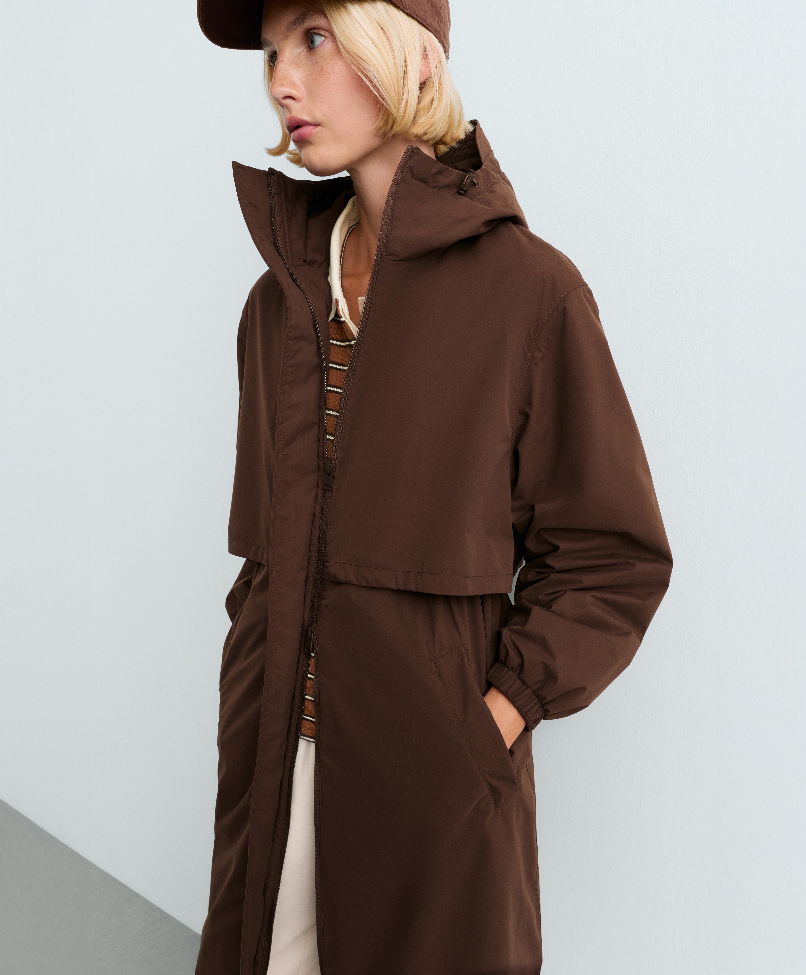 FELLEX® AEROGEL 10K waterproof long padded jacket — BROWN