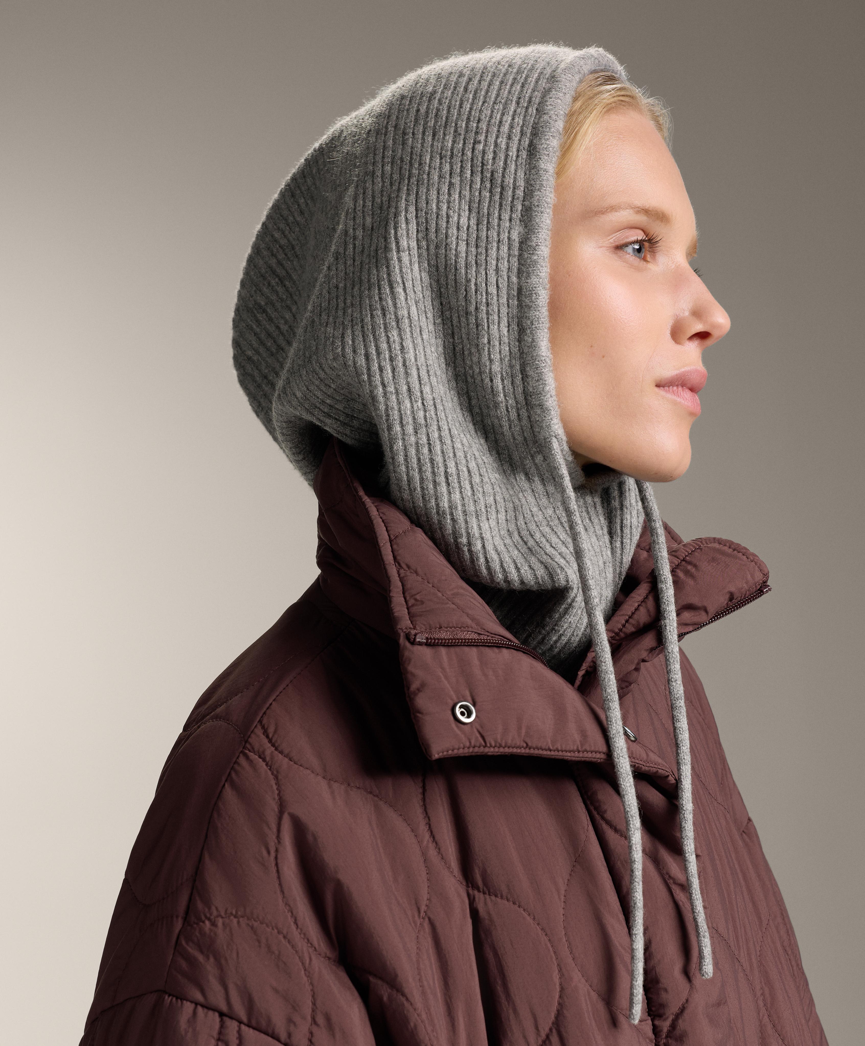 Rib knit balaclava