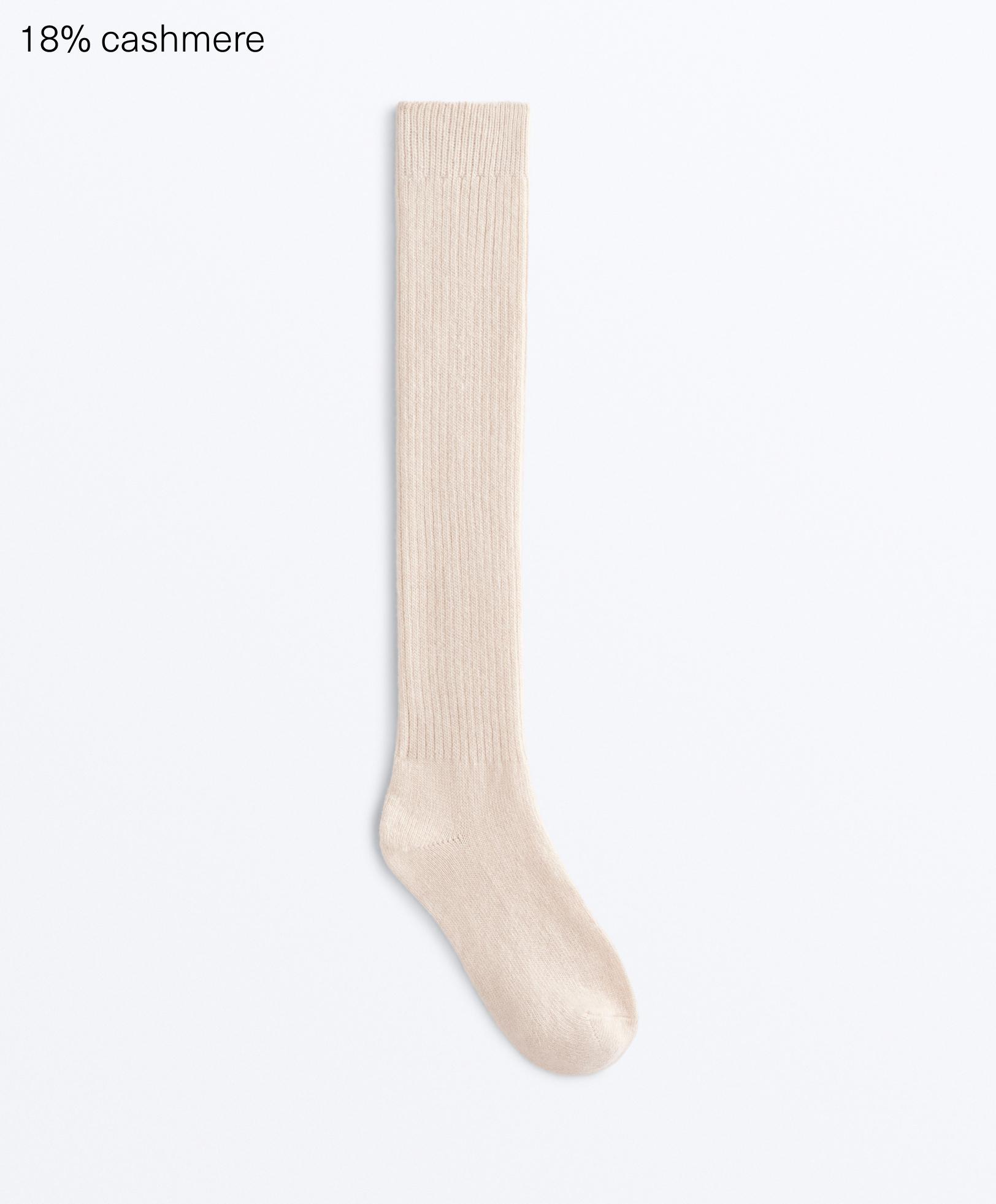 18% cashmere 13% wool long socks 18% cashmere 13% wool long socks