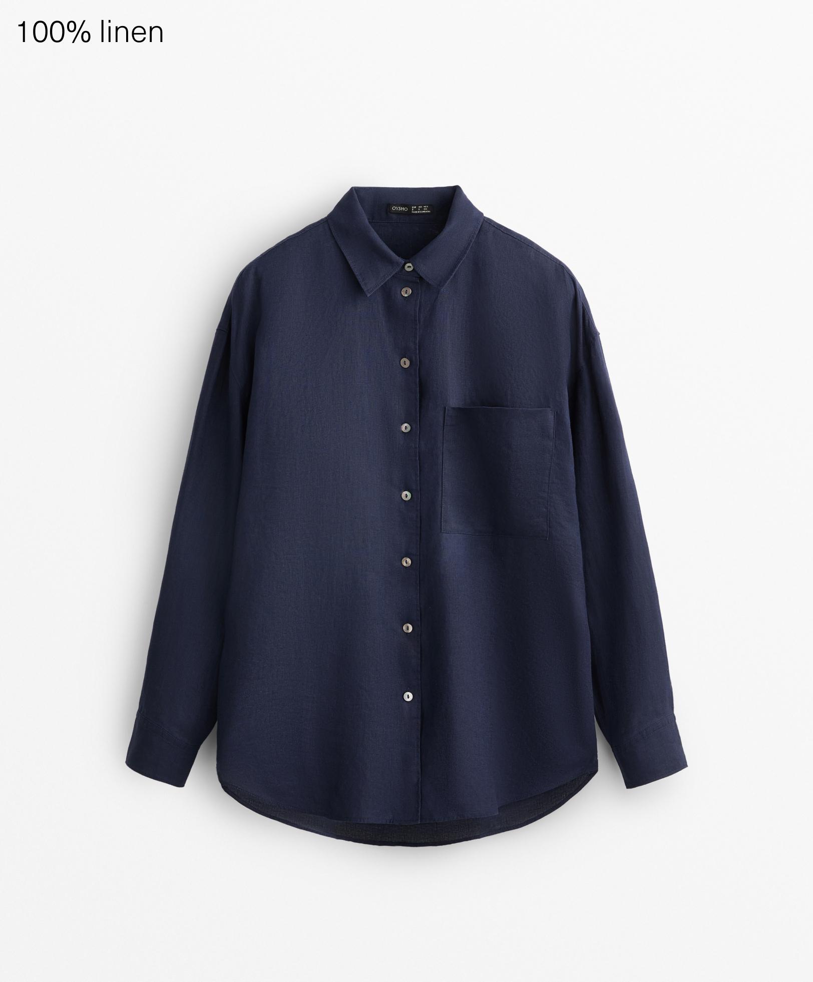 100% linen relaxed shirt 100% linen relaxed shirt