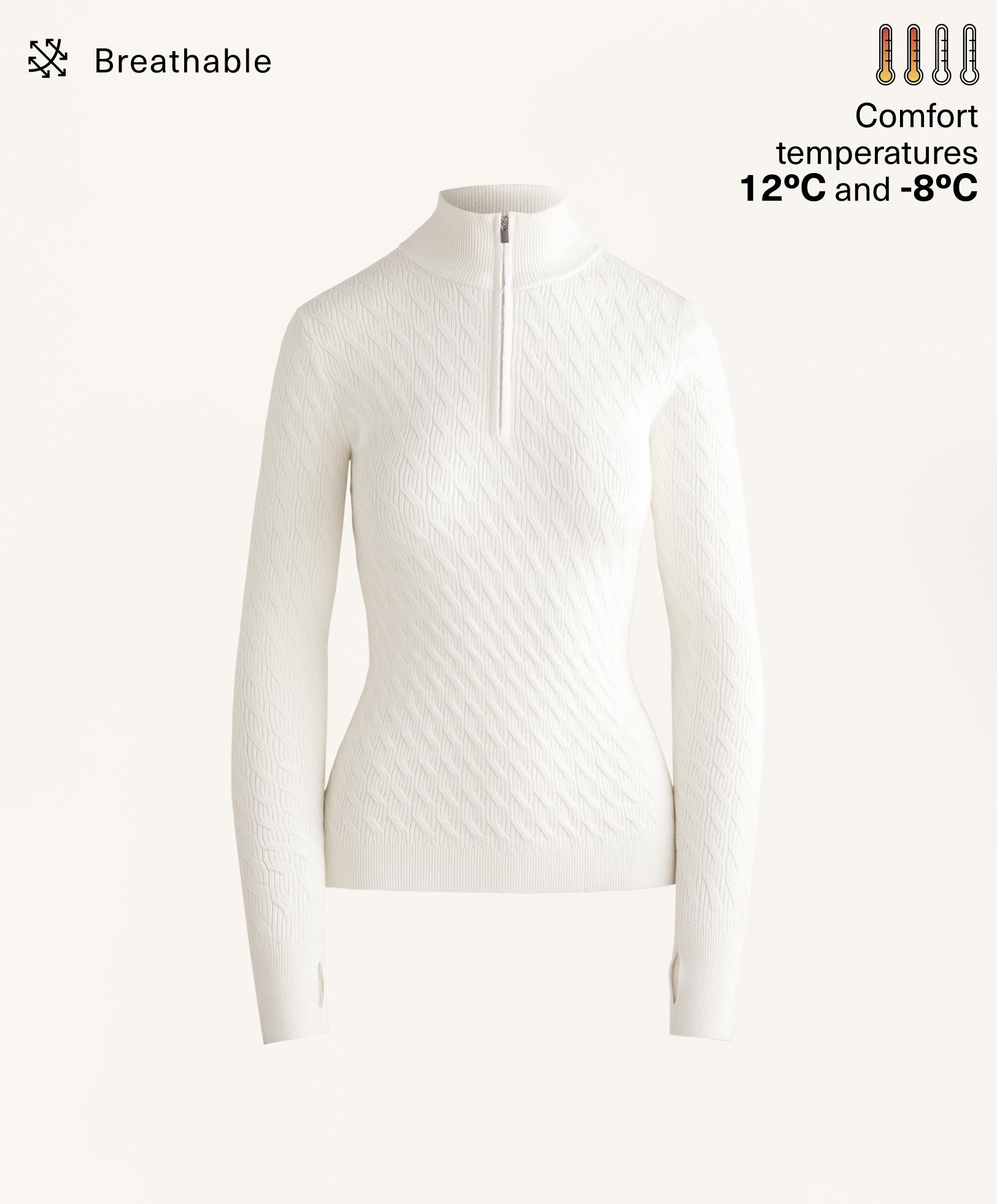 Jacquard knit thermal base layer T-shirt Jacquard knit thermal base layer T-shirt