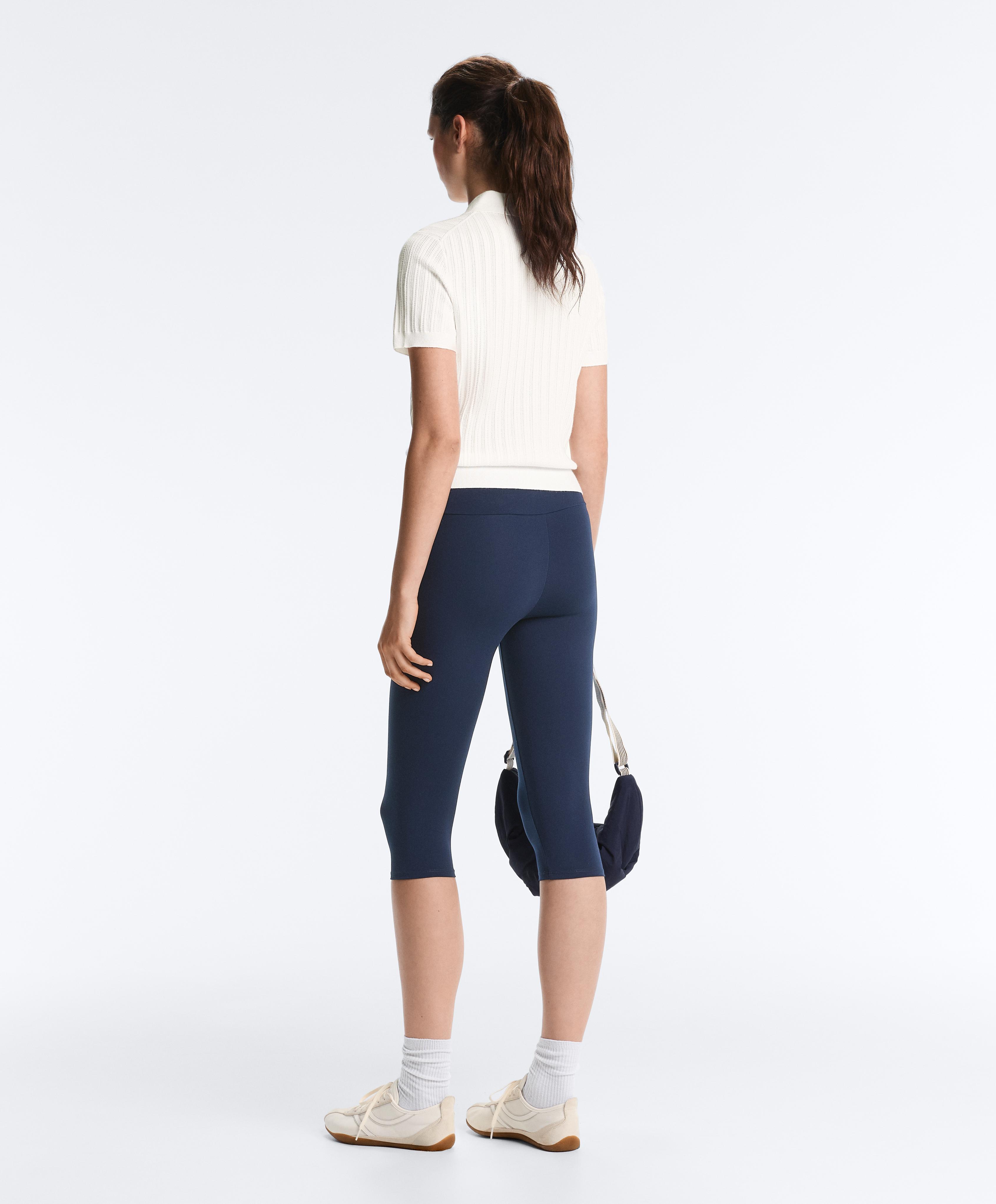 Short sleeve open knit polo shirt — WHITE