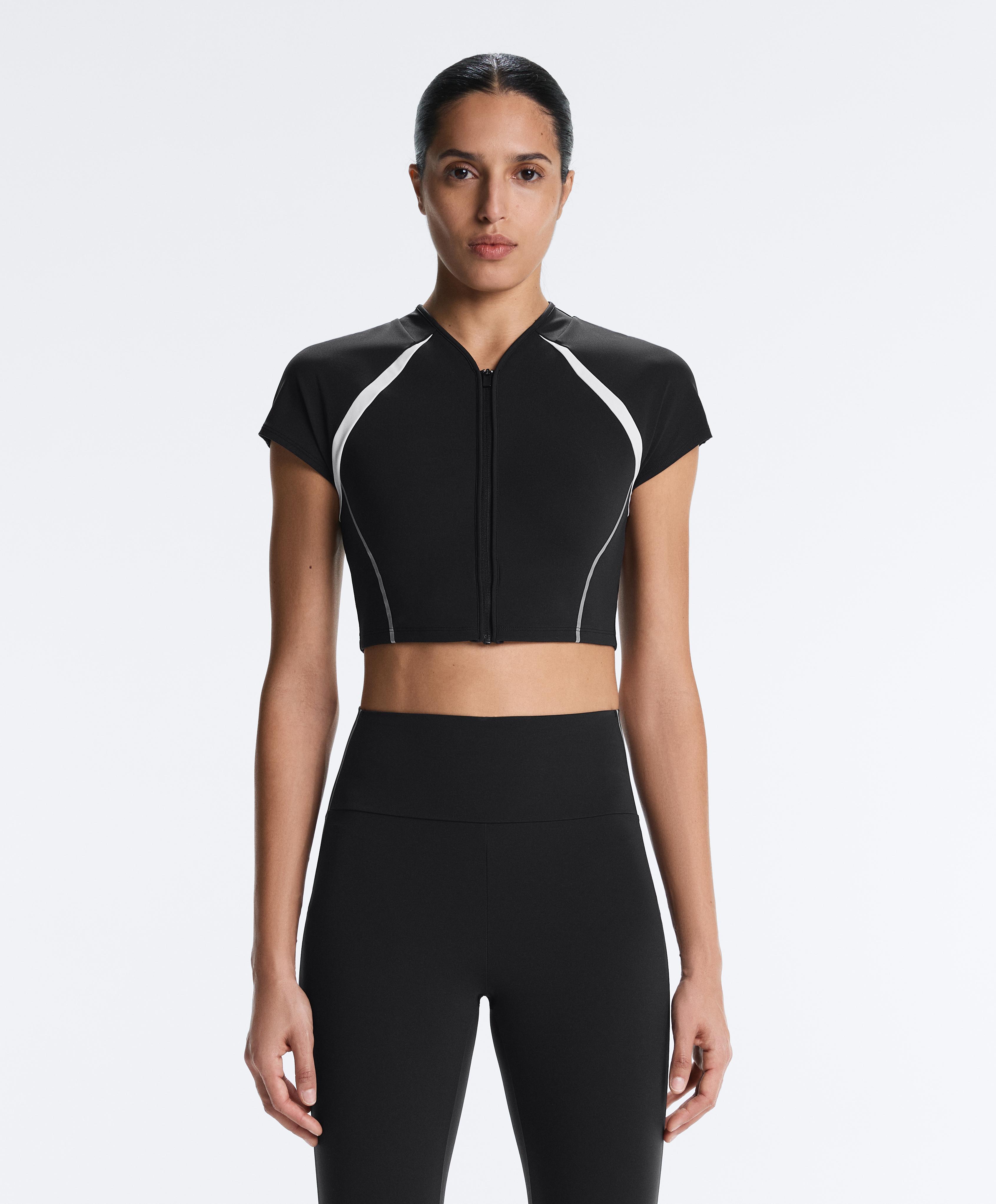 Reflective Compressive Tank top — BLACK