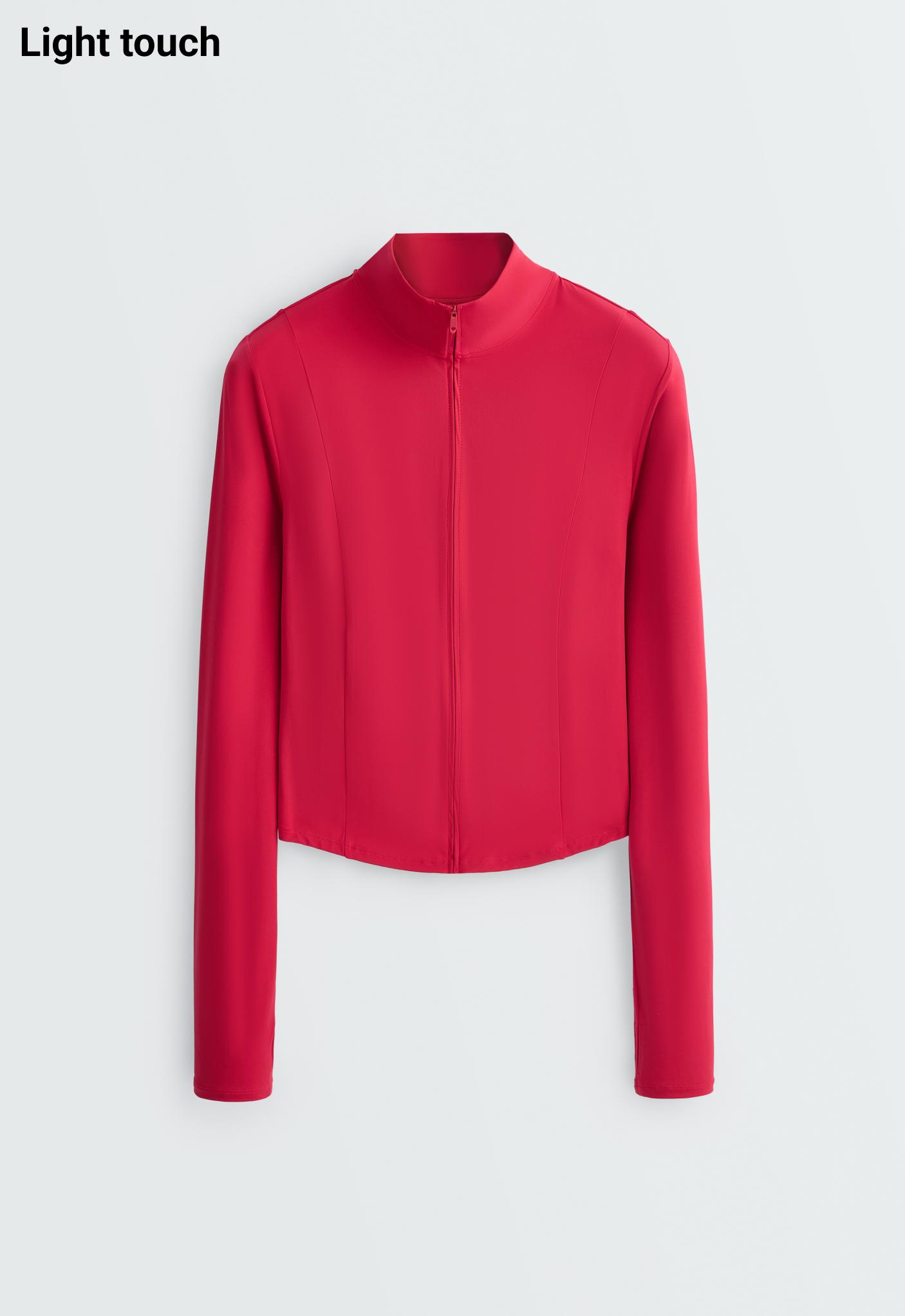 Short Light Touch technical jacket — RED