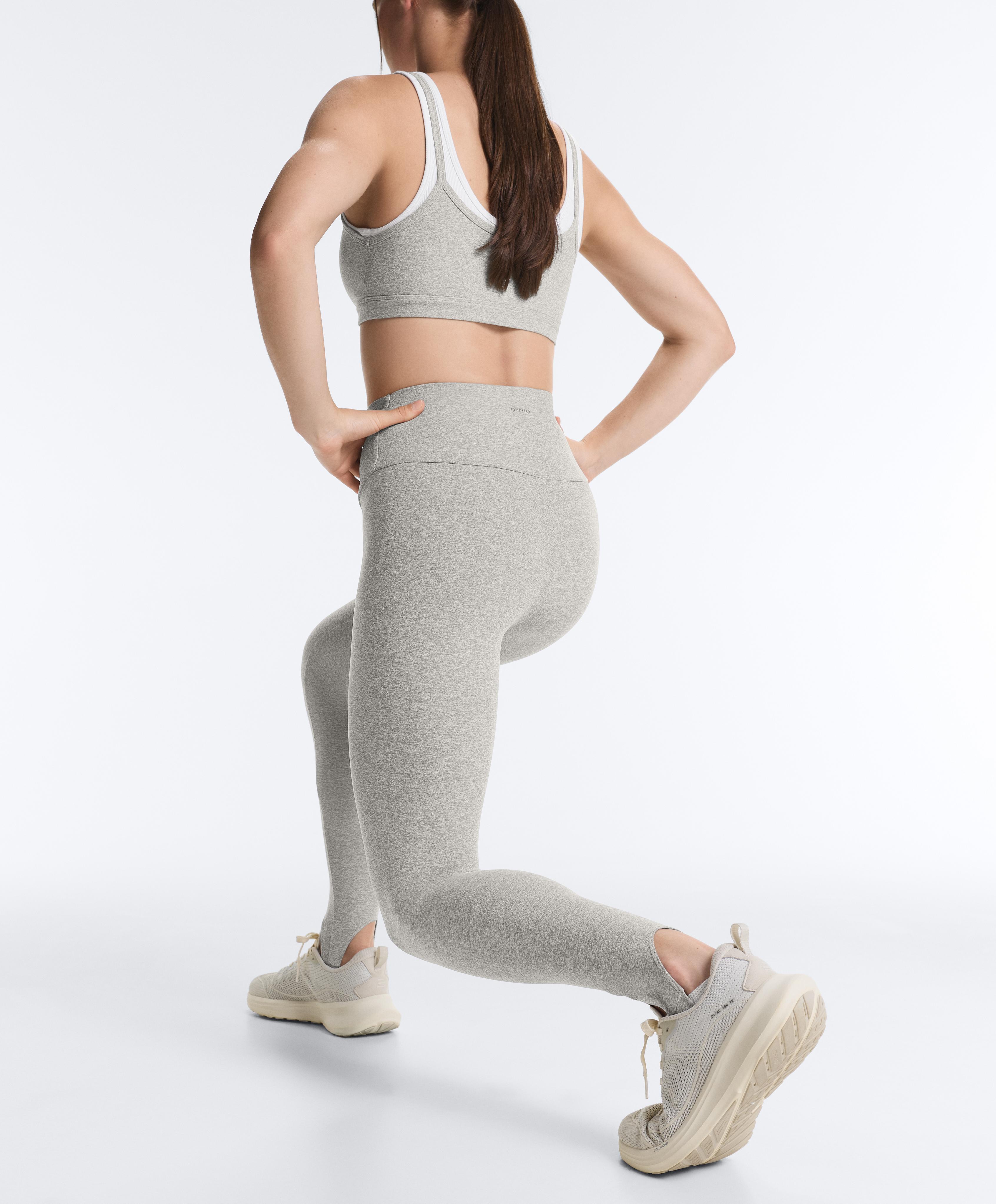 Comfortlux super-high-rise ankle-length leggings — GREY MELANGE