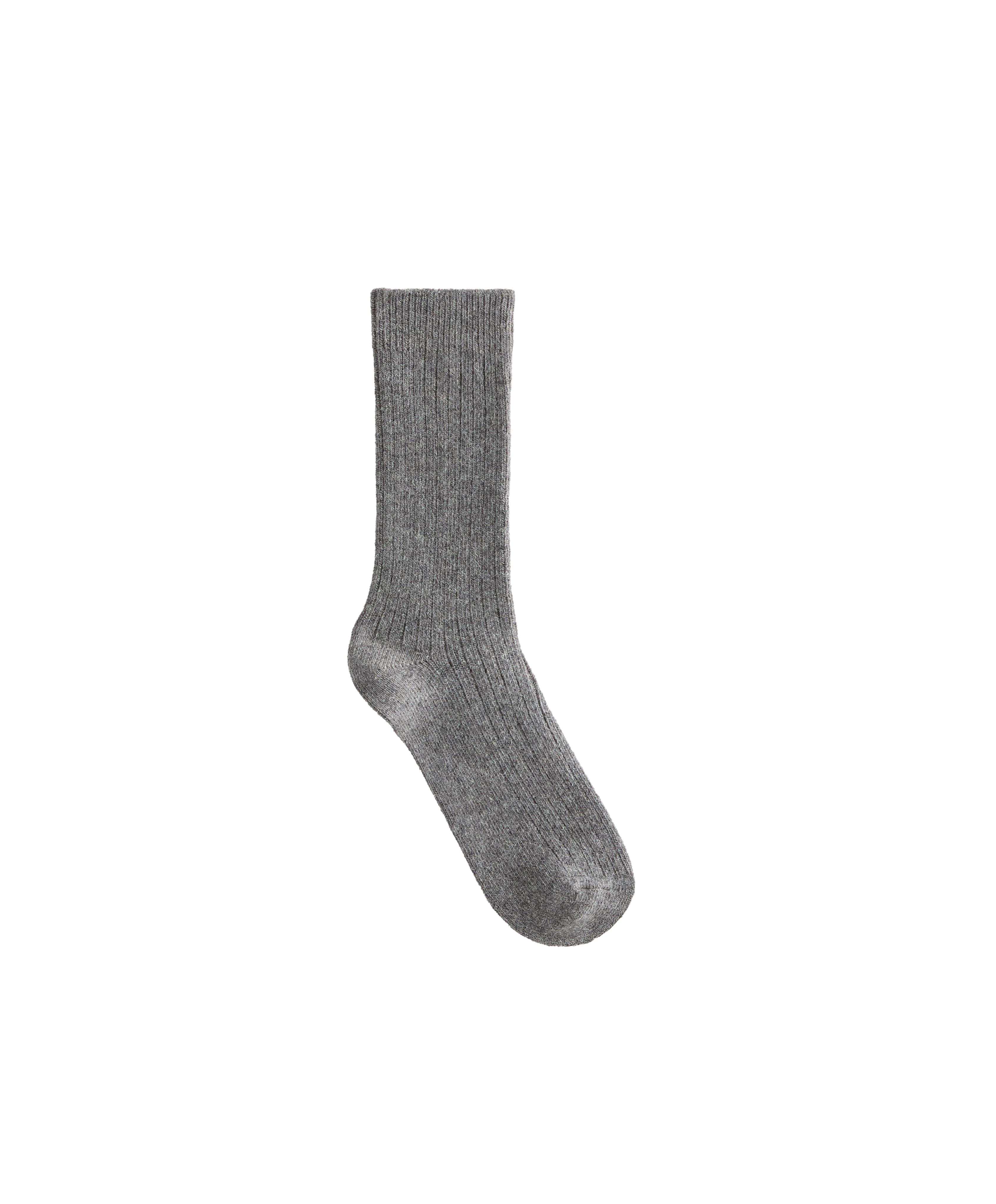 Classic socks 15% cashmere 10% wool — DARK-GREY MELANGE