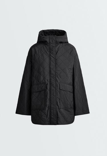 Fellex® aerogel padded jacket with faux-fur-effect lining — BLACK 6