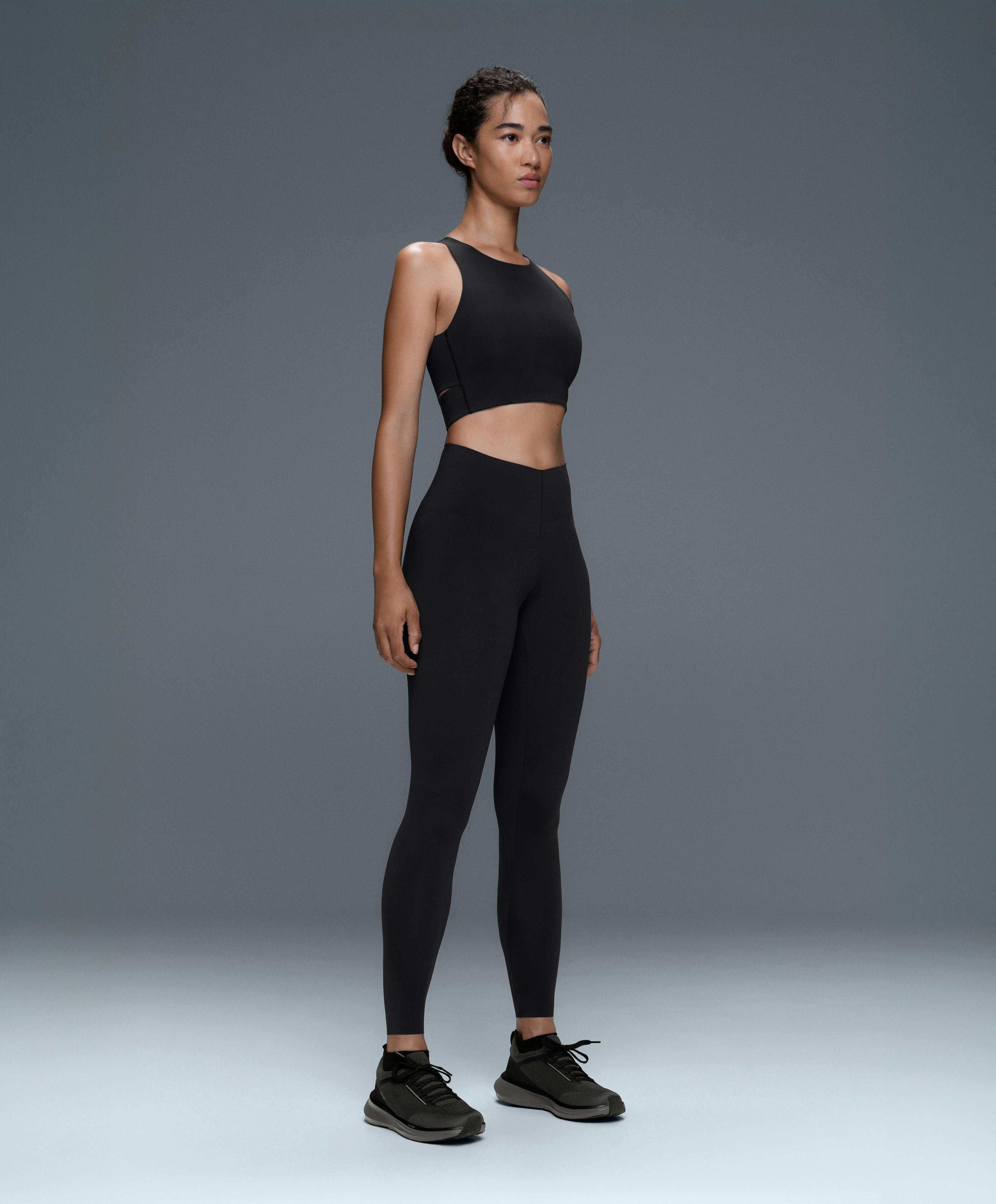 Light Touch crossover back tank top — BLACK