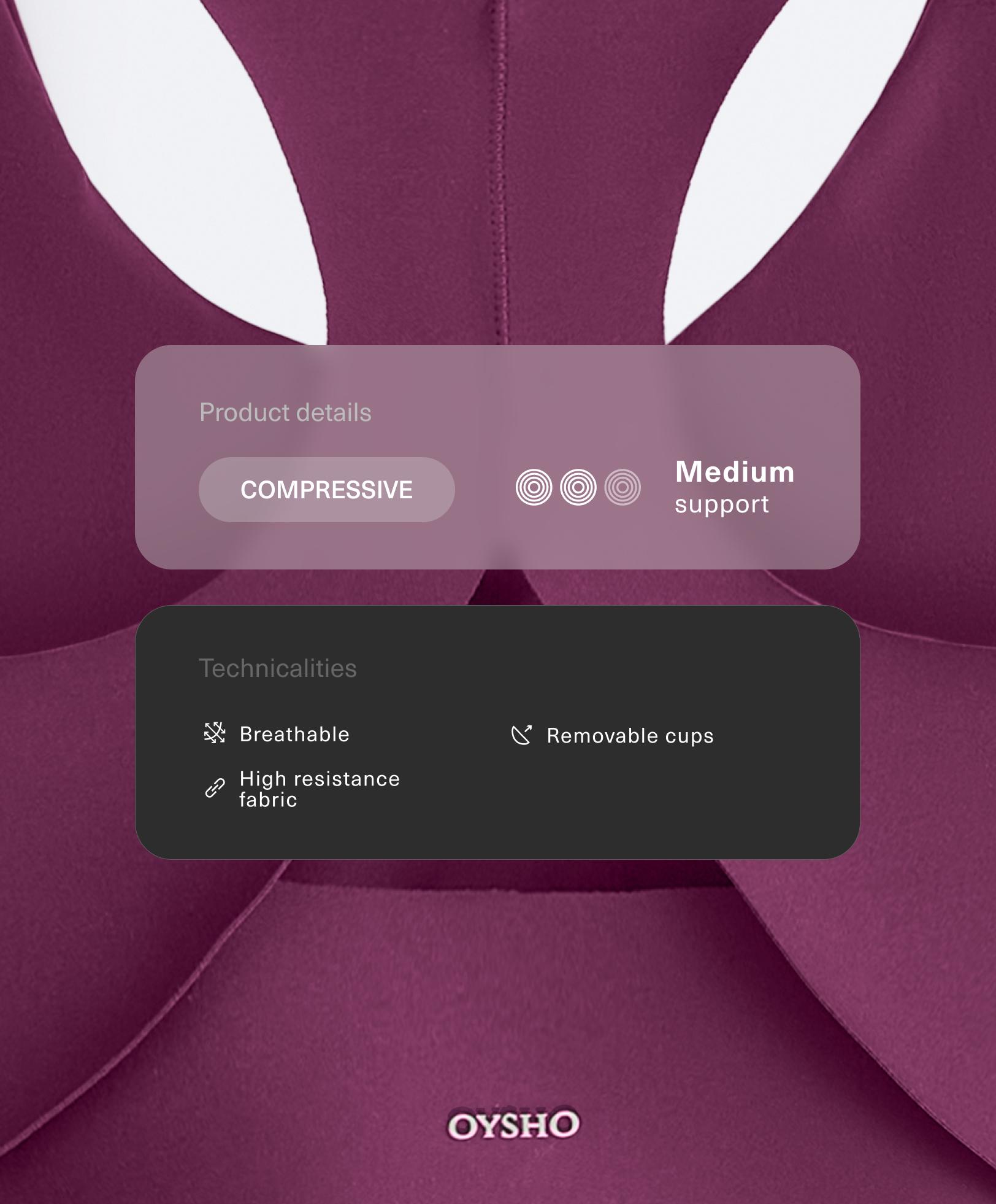 Brasier Compressive sujeción media copas Brasier Compressive sujeción media copas