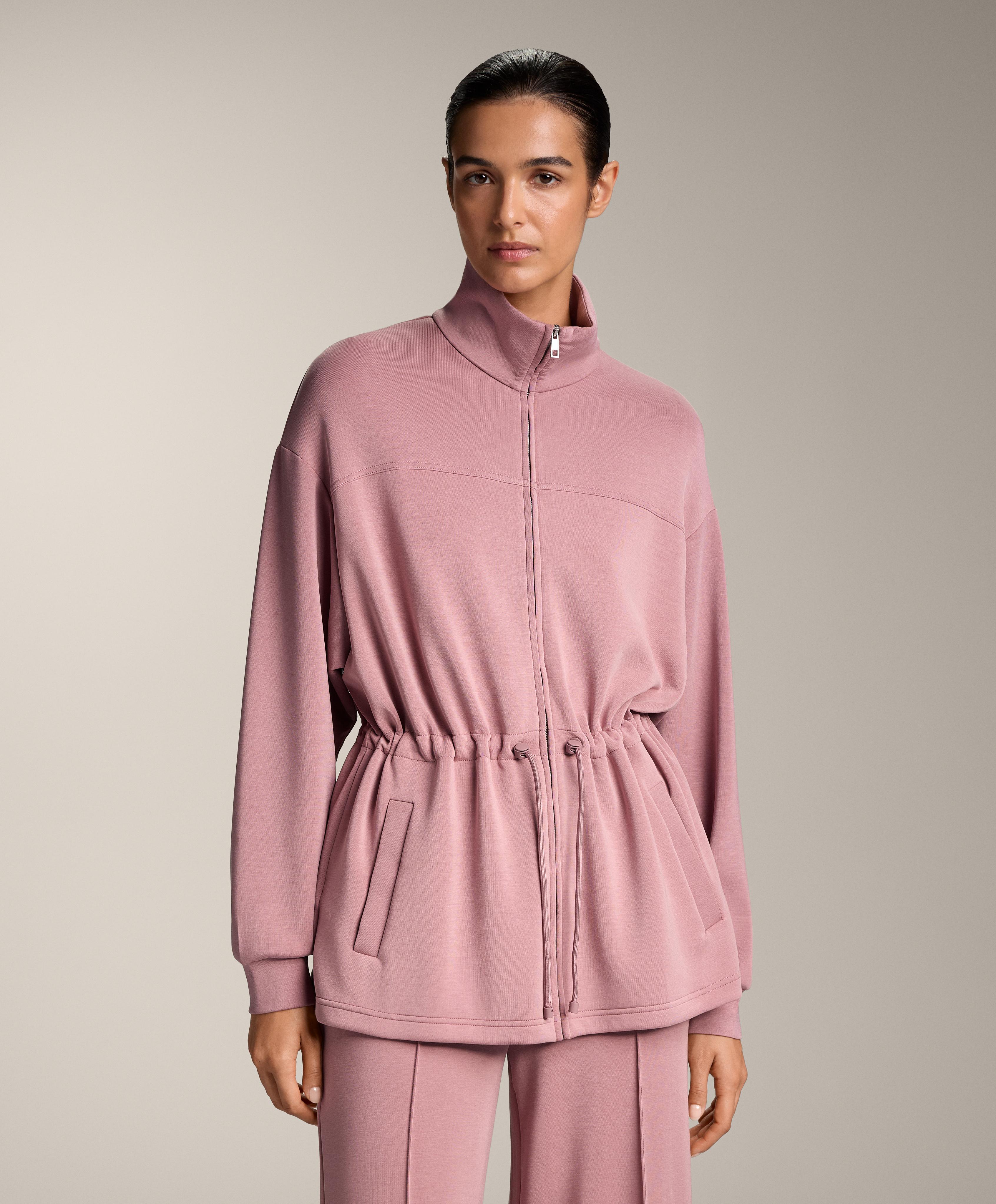 Long soft-touch modal pocket jacket