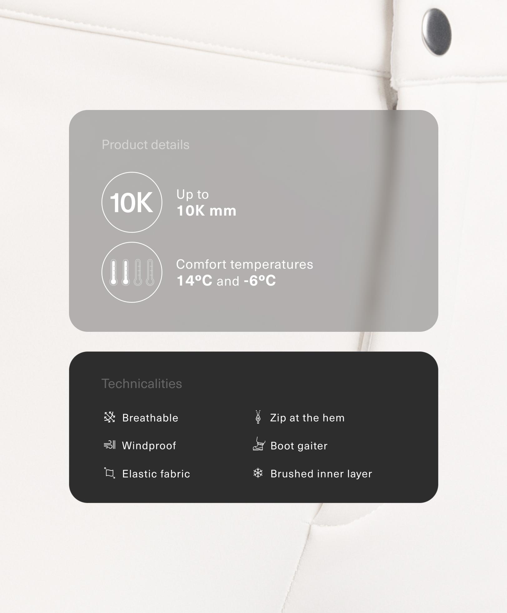 Water-resistant flare stretch SKI trousers Water-resistant flare stretch SKI trousers