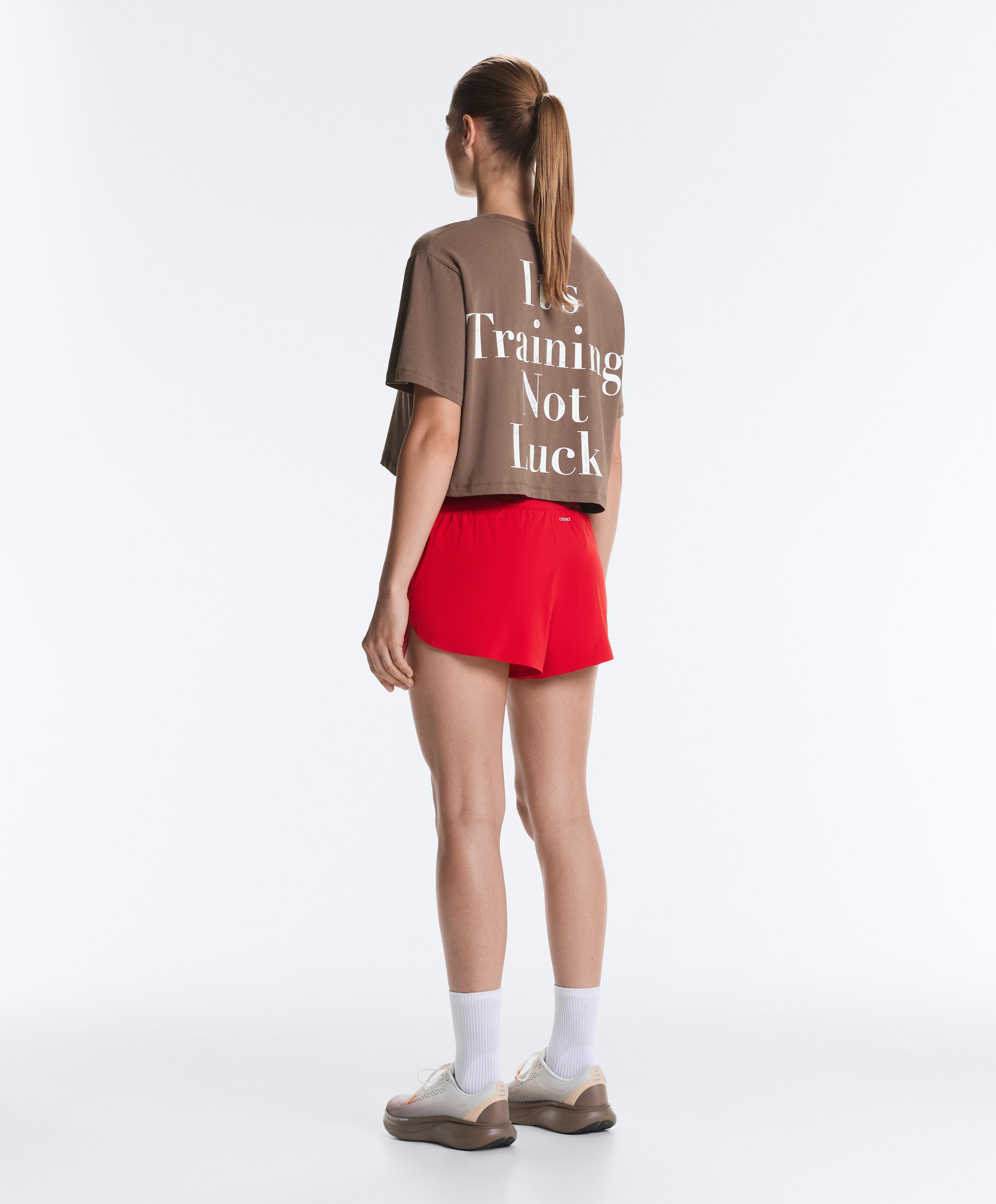 6cm low-rise technical shorts — STRONG RED