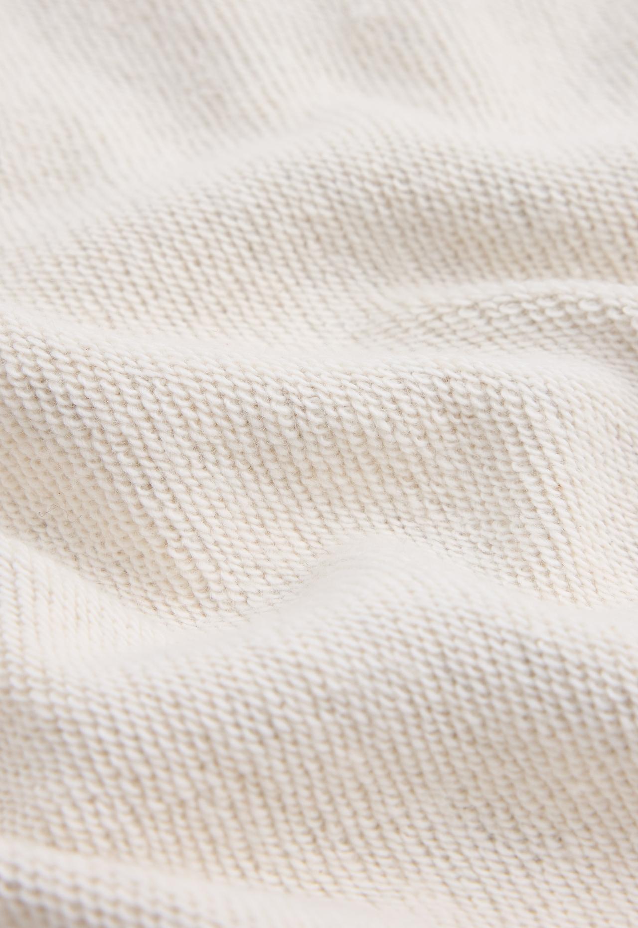 Cotton-blend fleece hoodie — OATMEAL