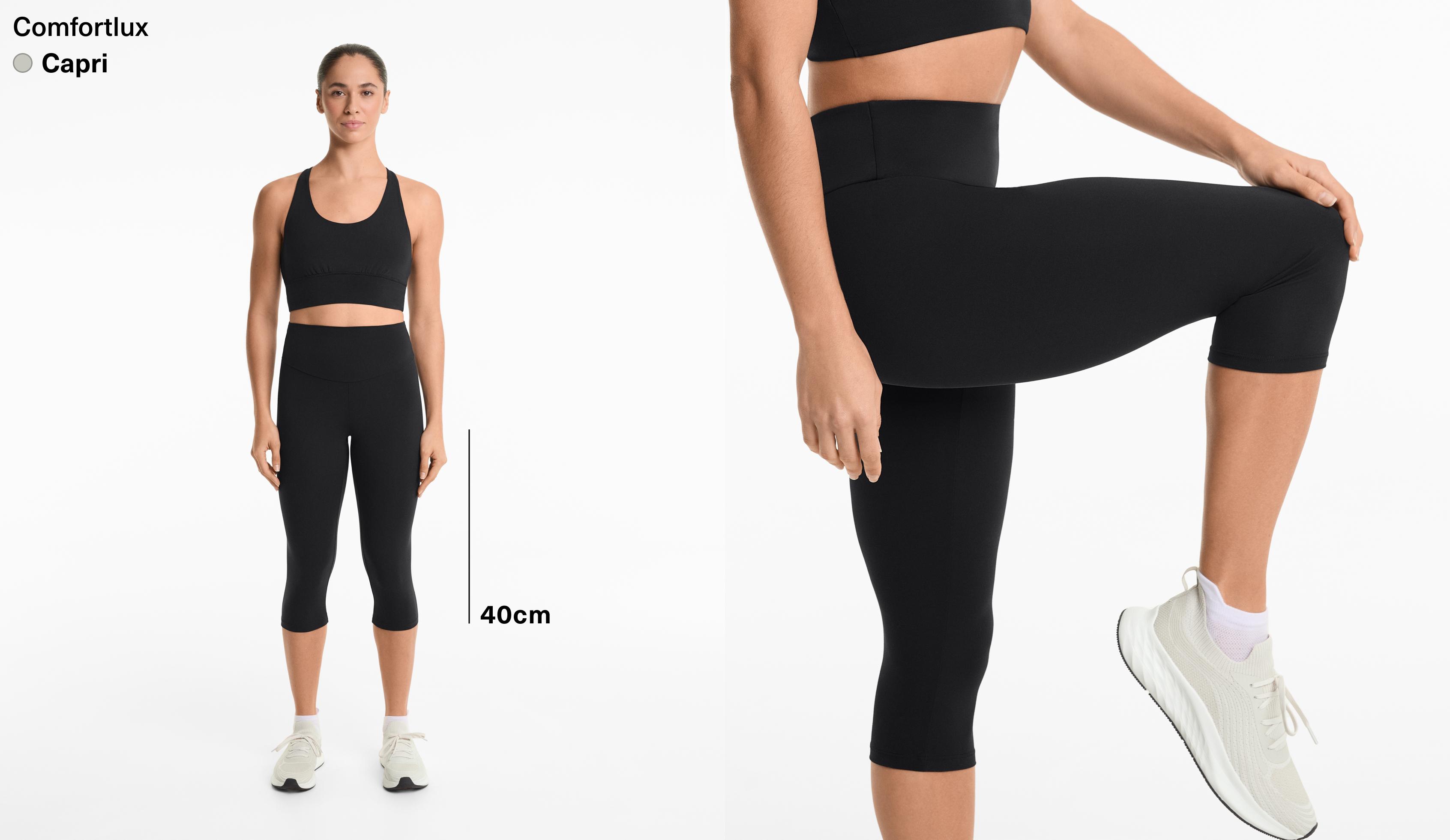 Comfortlux Leggings in 3/4-Länge, 40 cm, High Rise