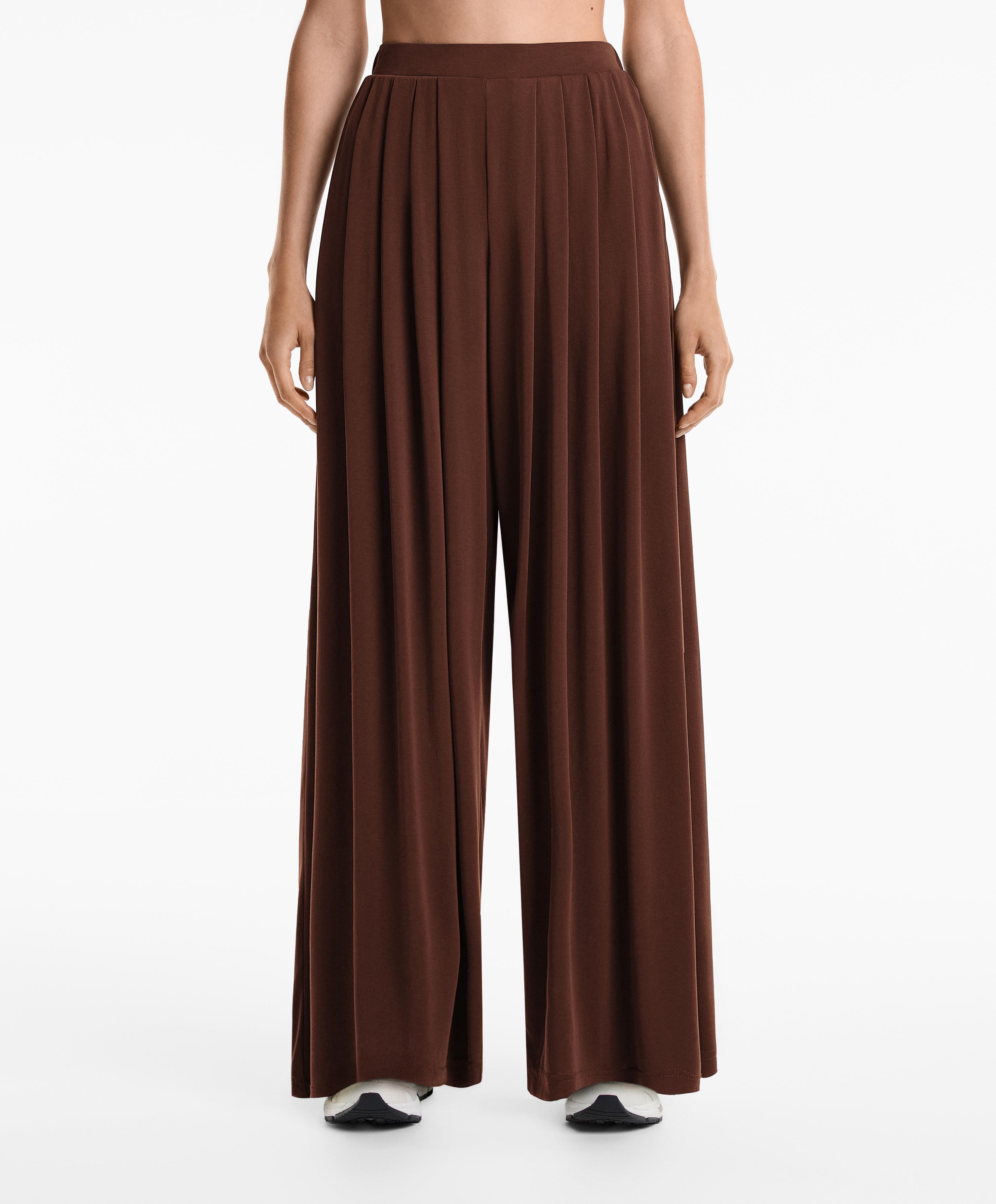 Extrawide Hose aus Modal-Mischgewebe