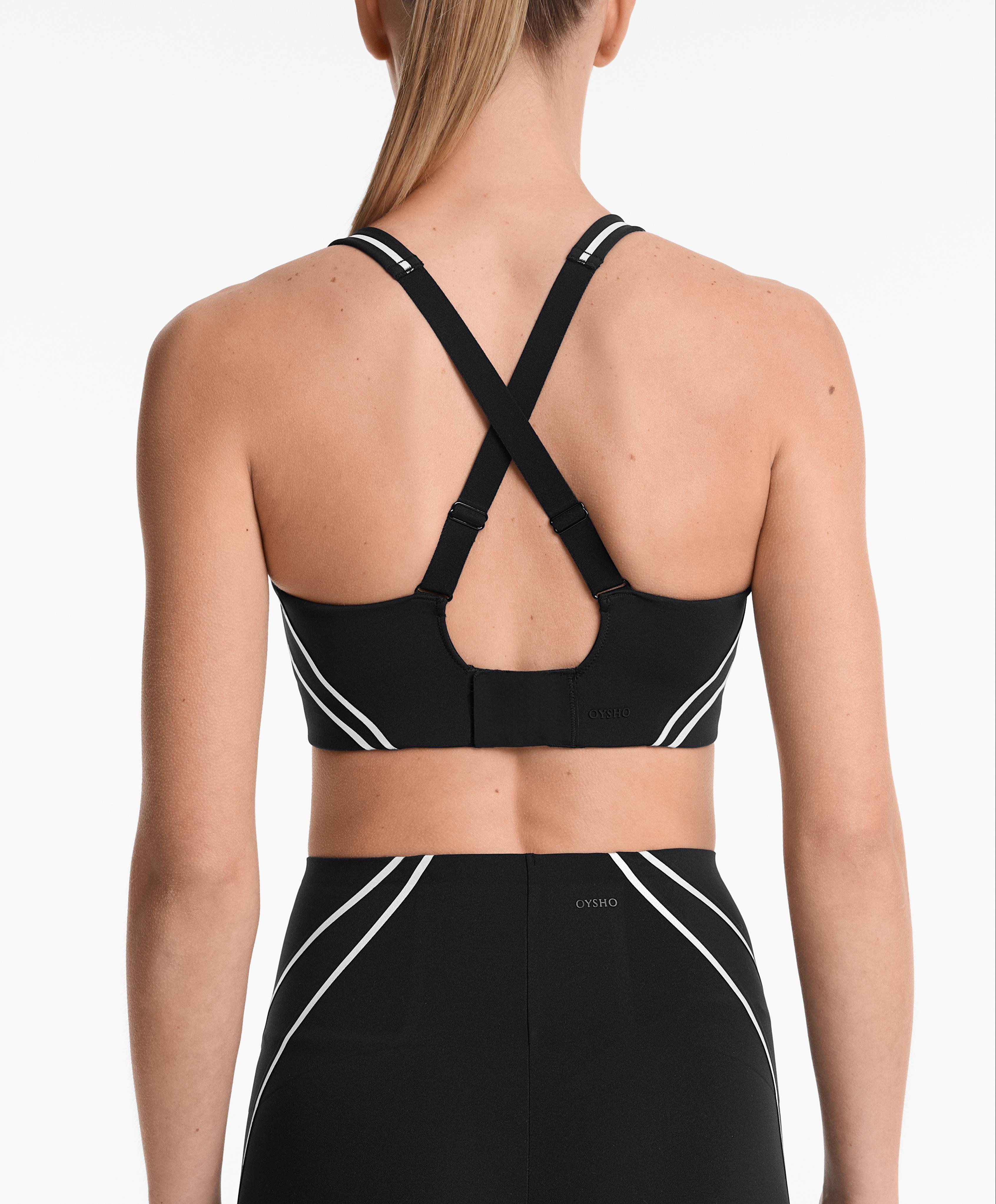 Firm support Compressive reflective sports bra
