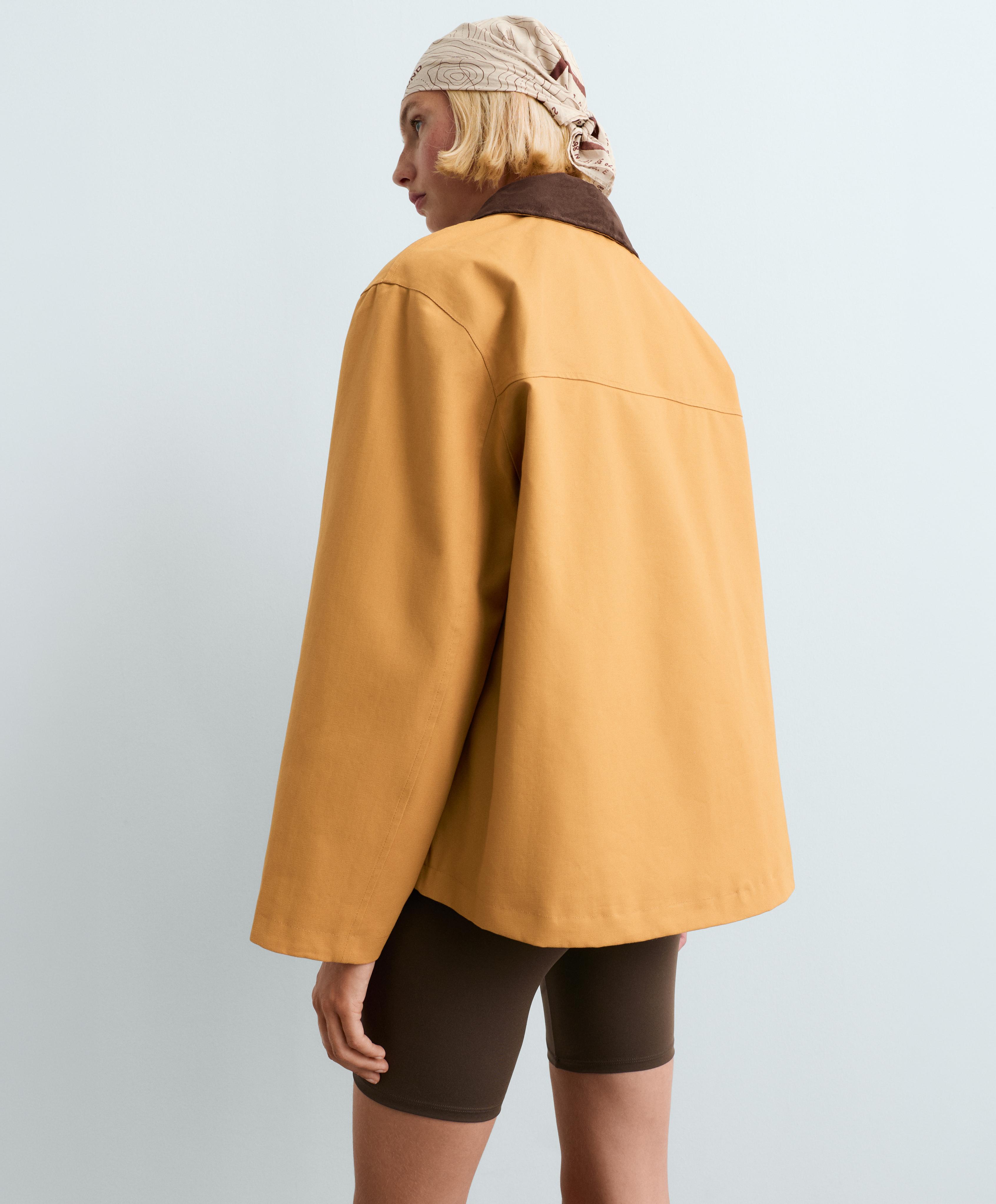 10k waterproof 100% cotton canvas jacket — MUSTARD