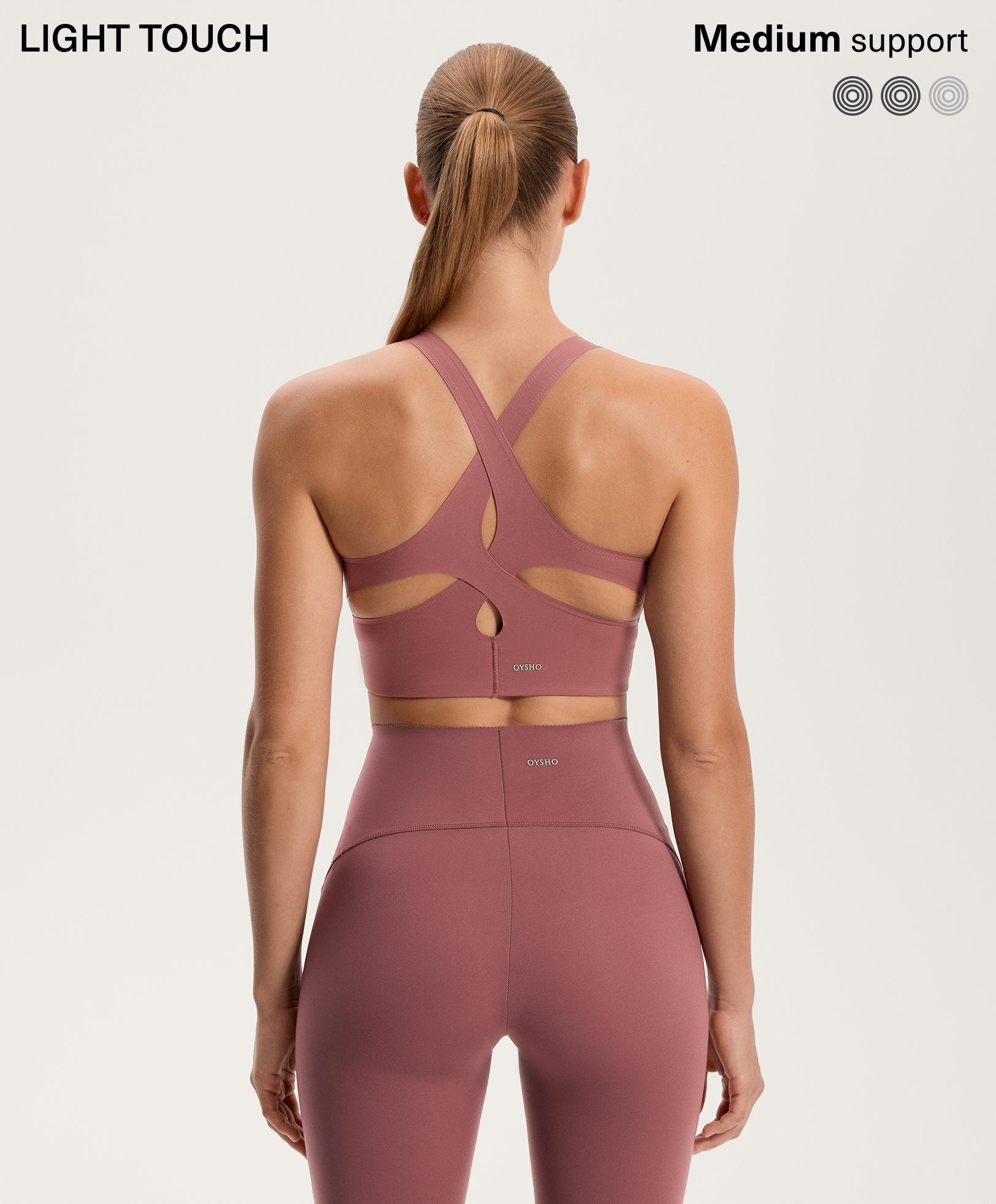 تانك توب خفيف الملمس بظهر متقاطع