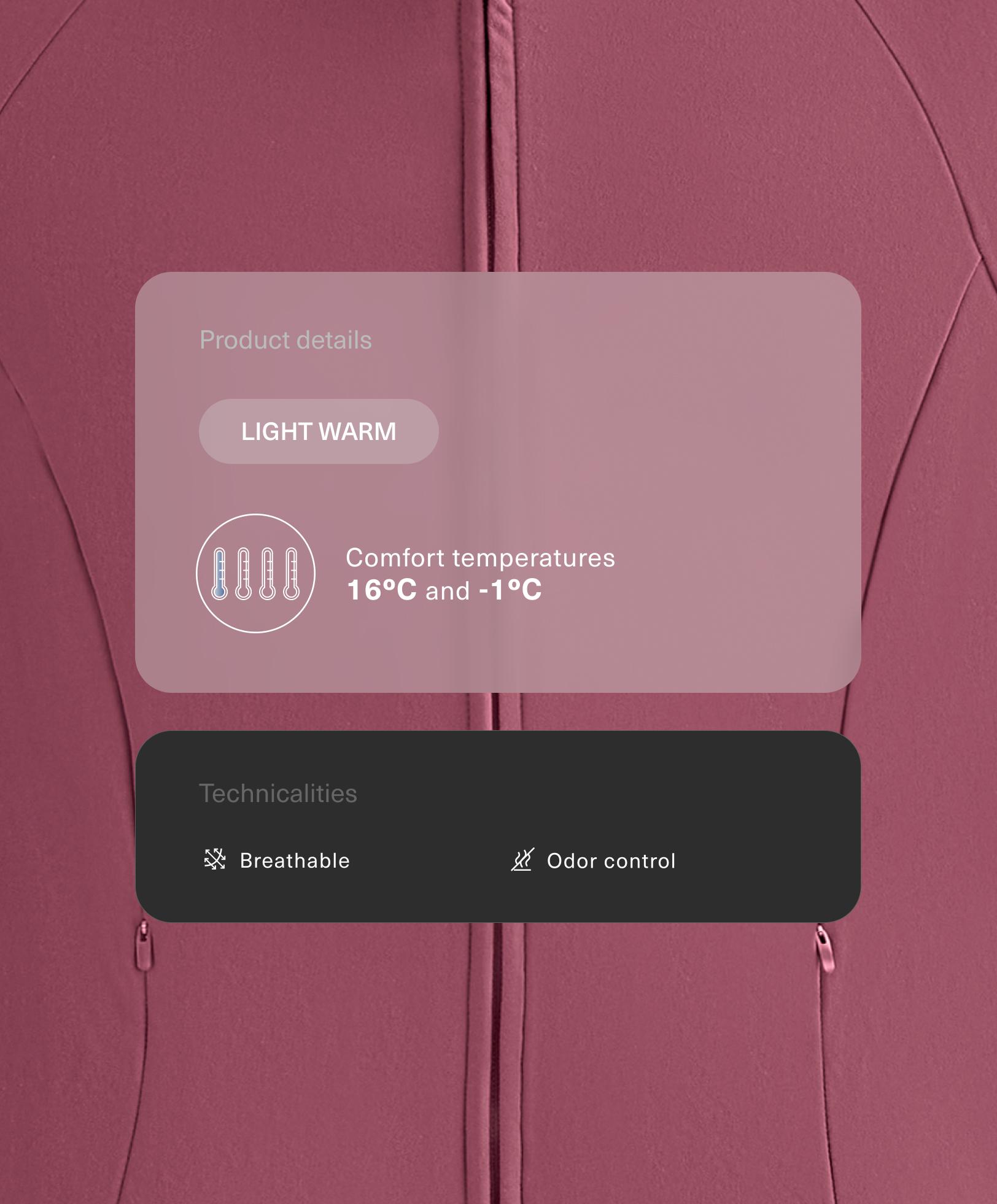 Light warm technical jacket