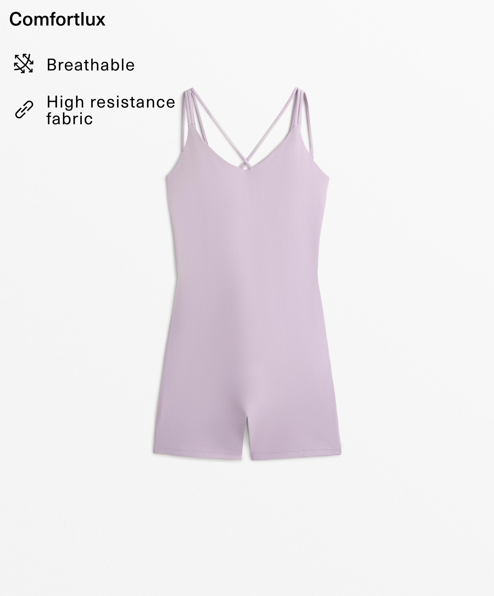 Comfortlux double strap short jumpsuit