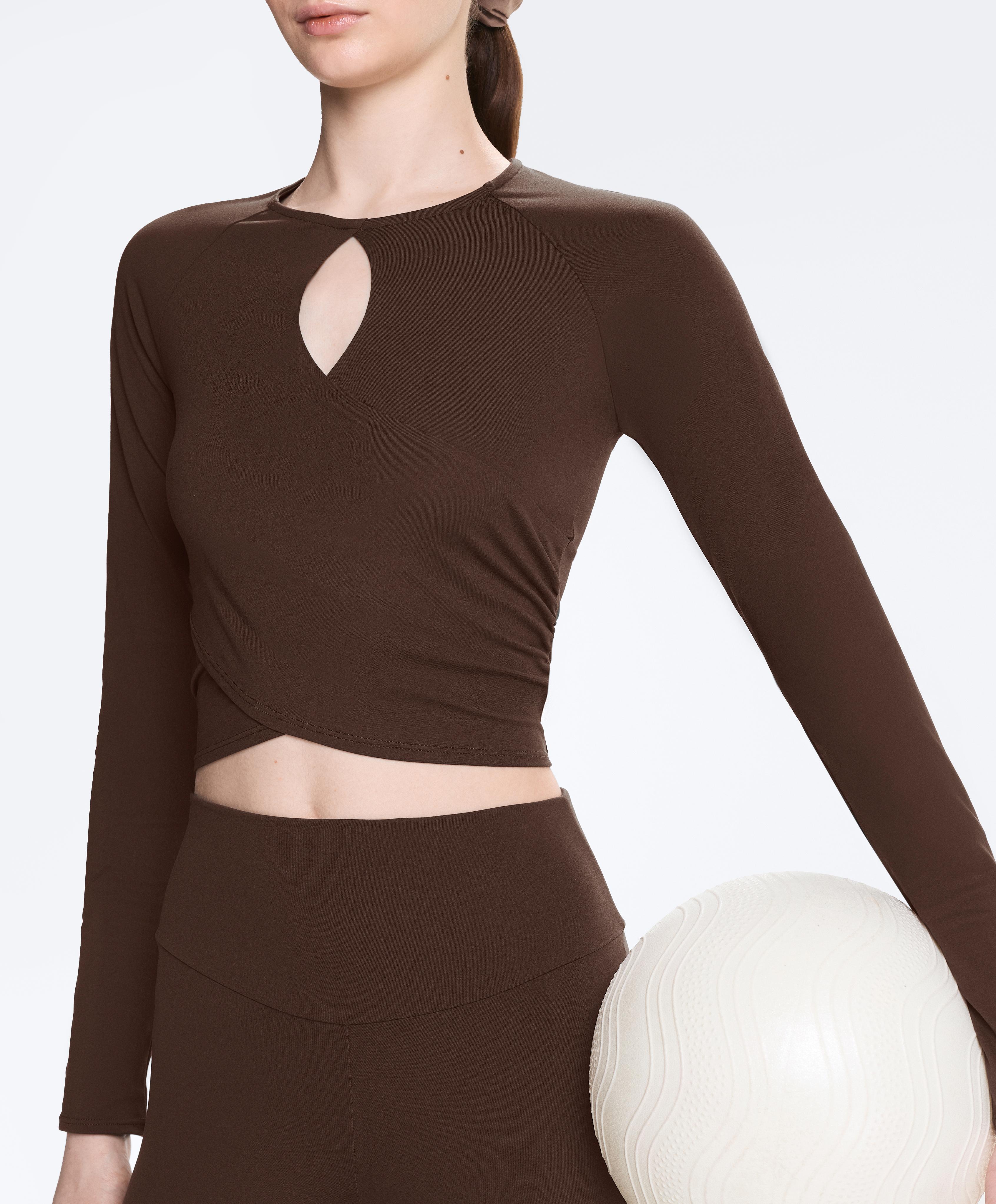 Comfortlux long-sleeved T-shirt — BROWN