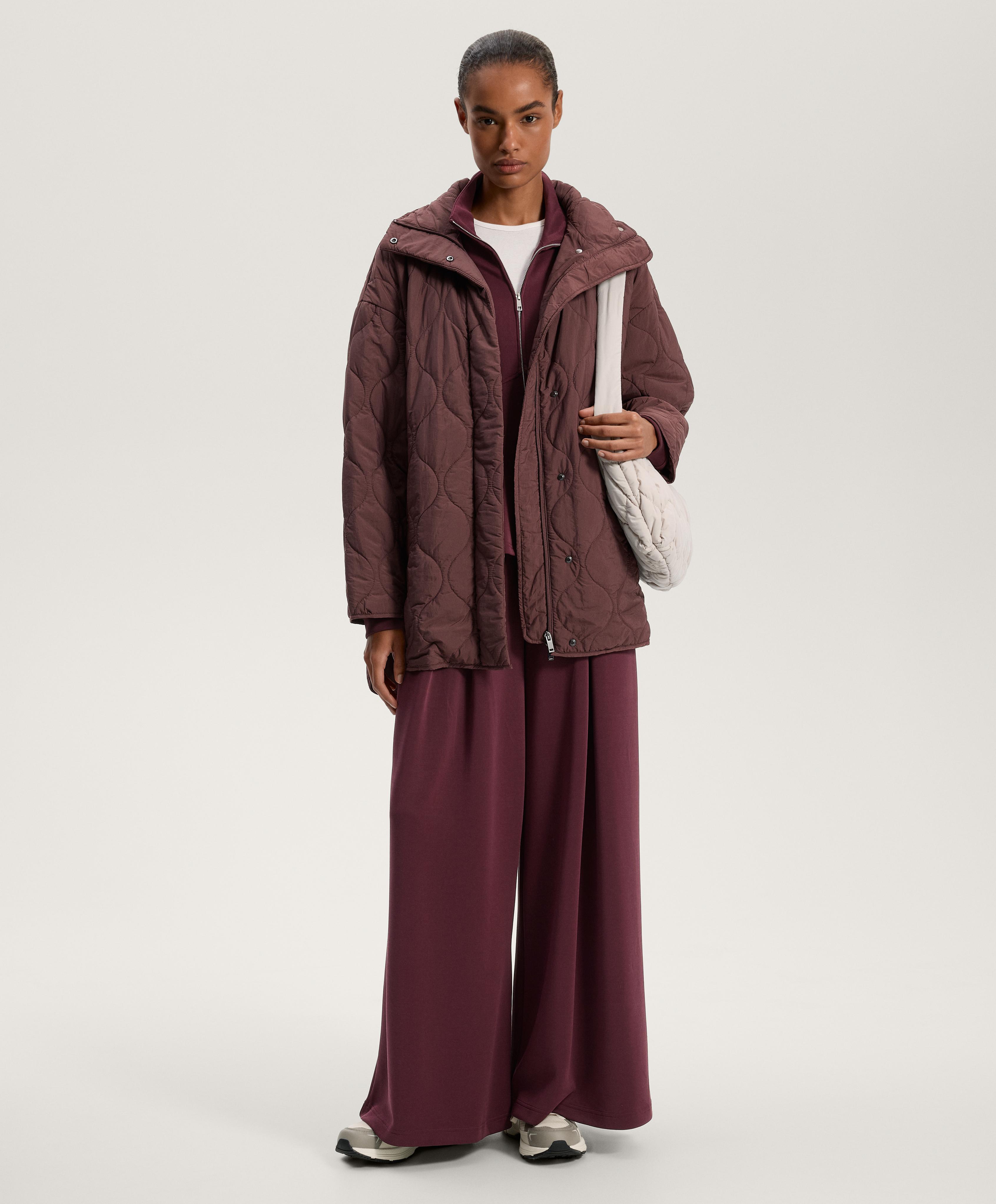 Weite Hose mit Frontfalte, Modal und weichem Griff