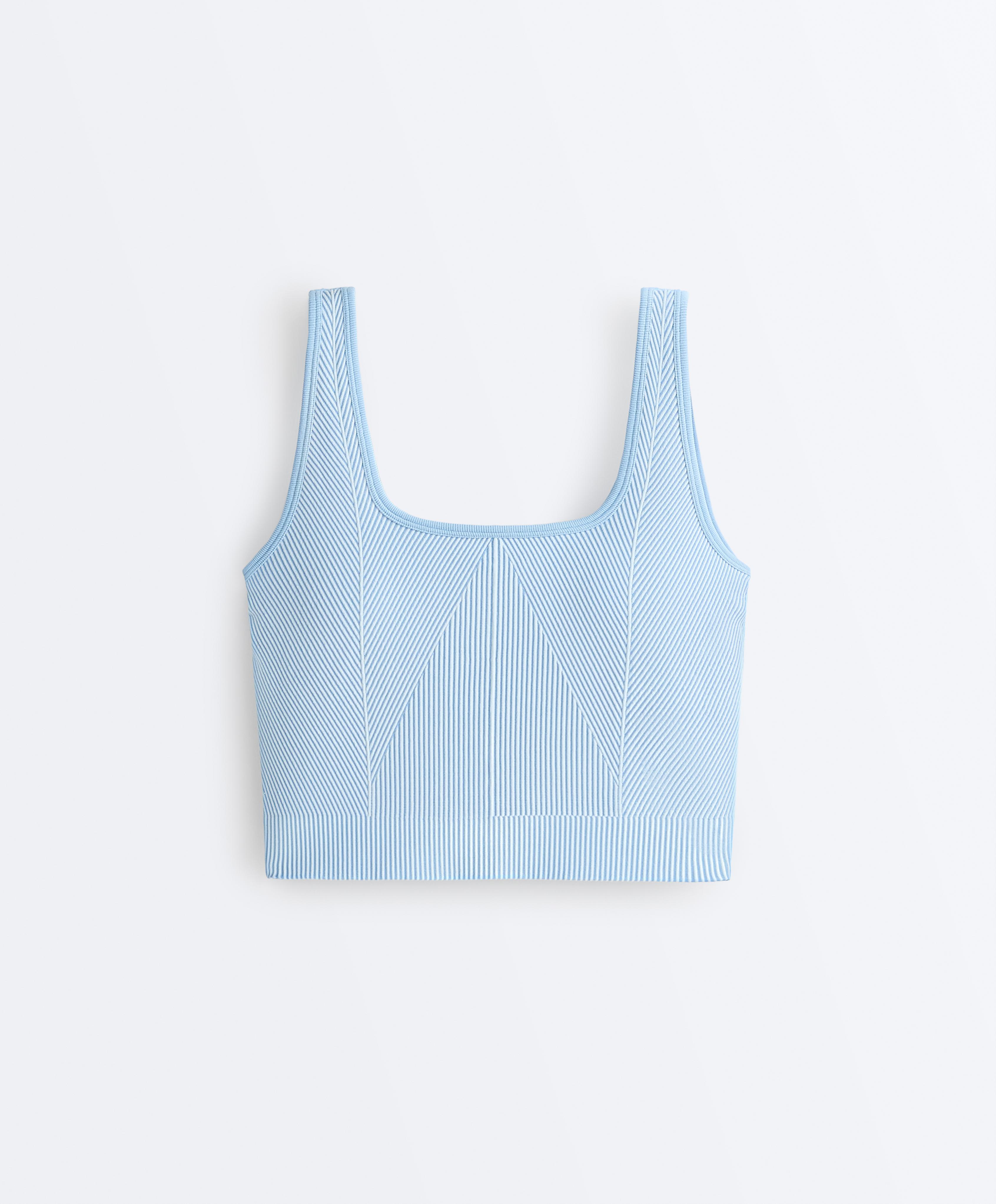 Seamless square neck tank top