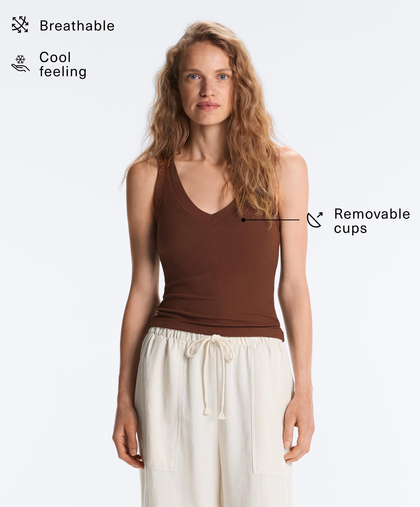 Tank top rib mezcla modal Tank top rib mezcla modal