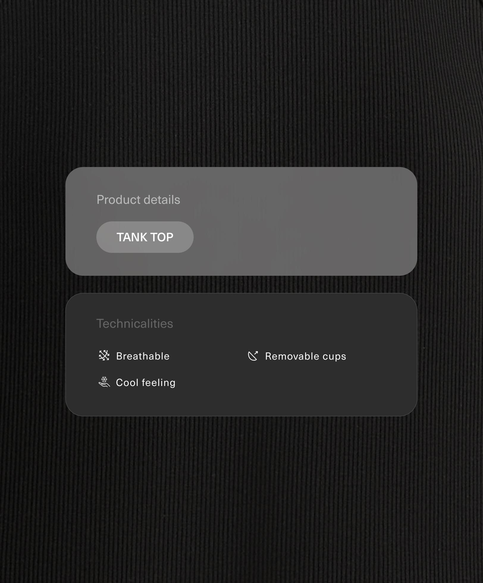 Long rib modal blend tank top