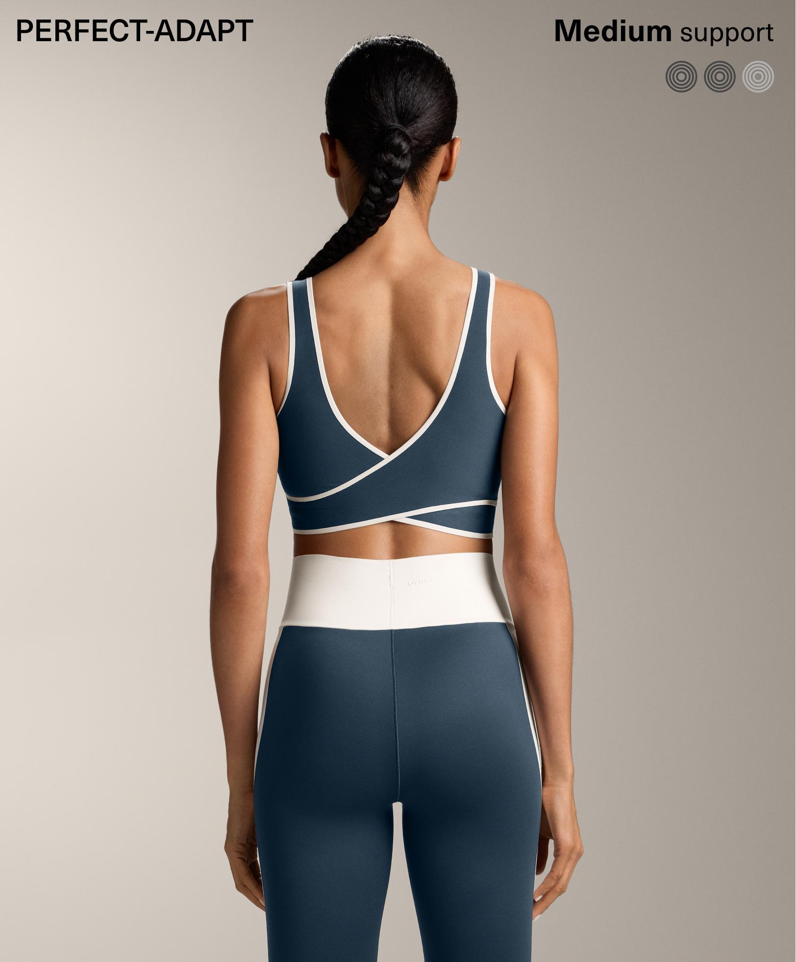 حمالة صدر رياضية بتكيف مثالي بتدعيم متوسط متداخلة حمالة صدر رياضية بتكيف مثالي بتدعيم متوسط متداخلة