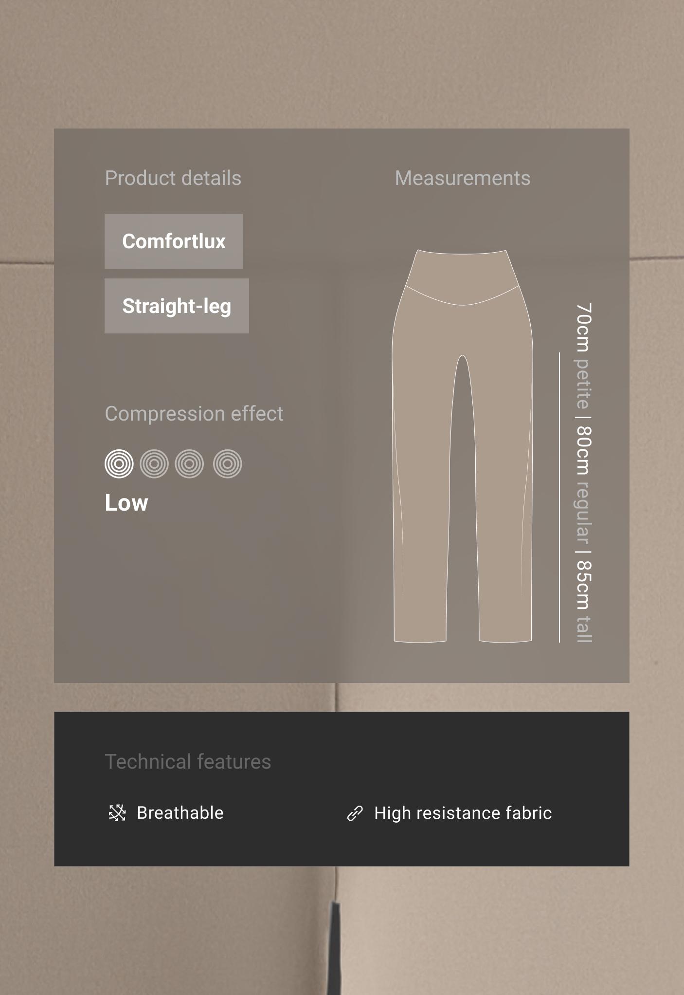 High-rise Comfortlux straight-leg trousers