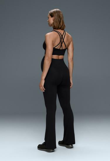 Maternity Comfortlux flare trousers — BLACK 6