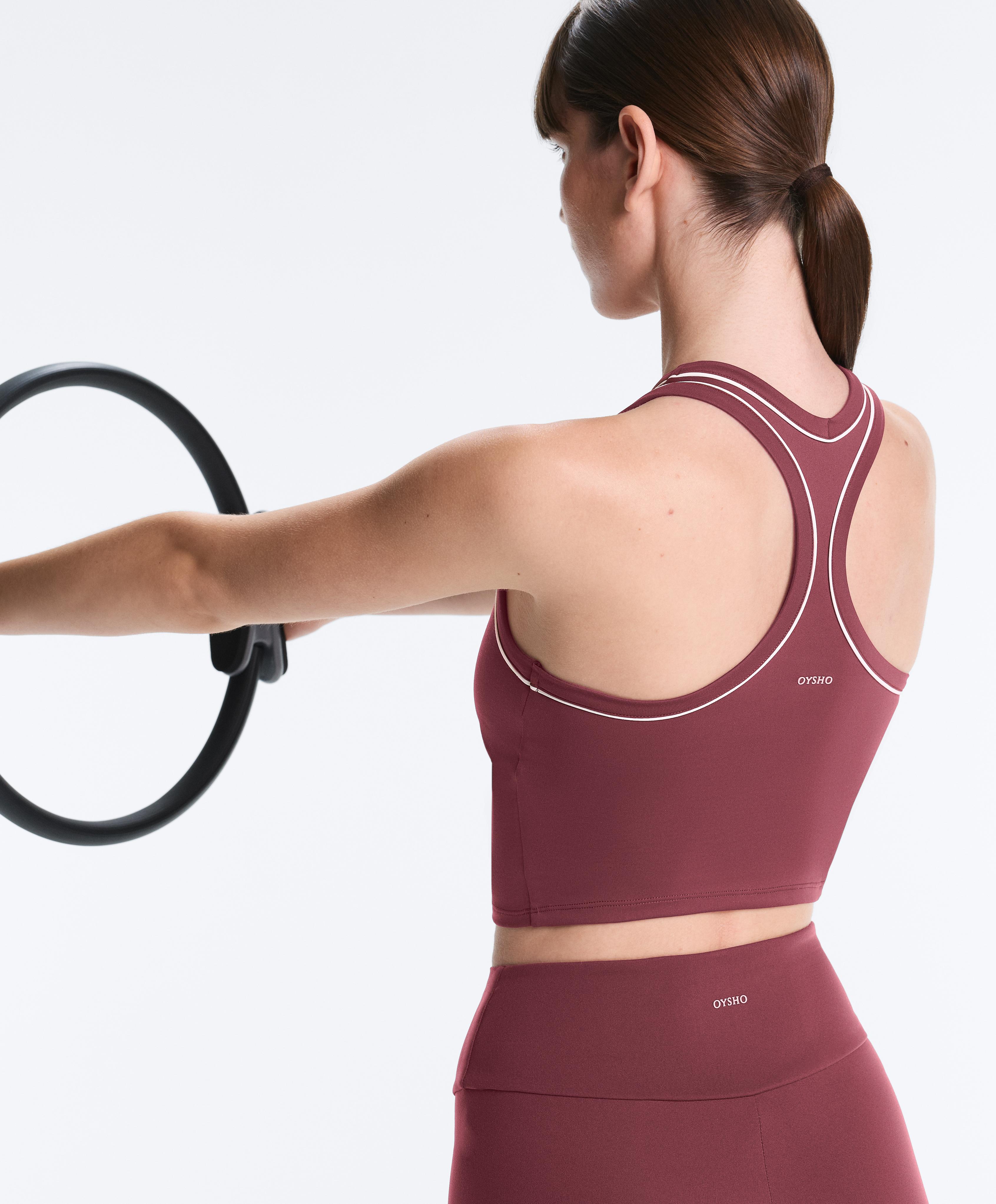 Comfortlux halterneck tank top — CHERRY