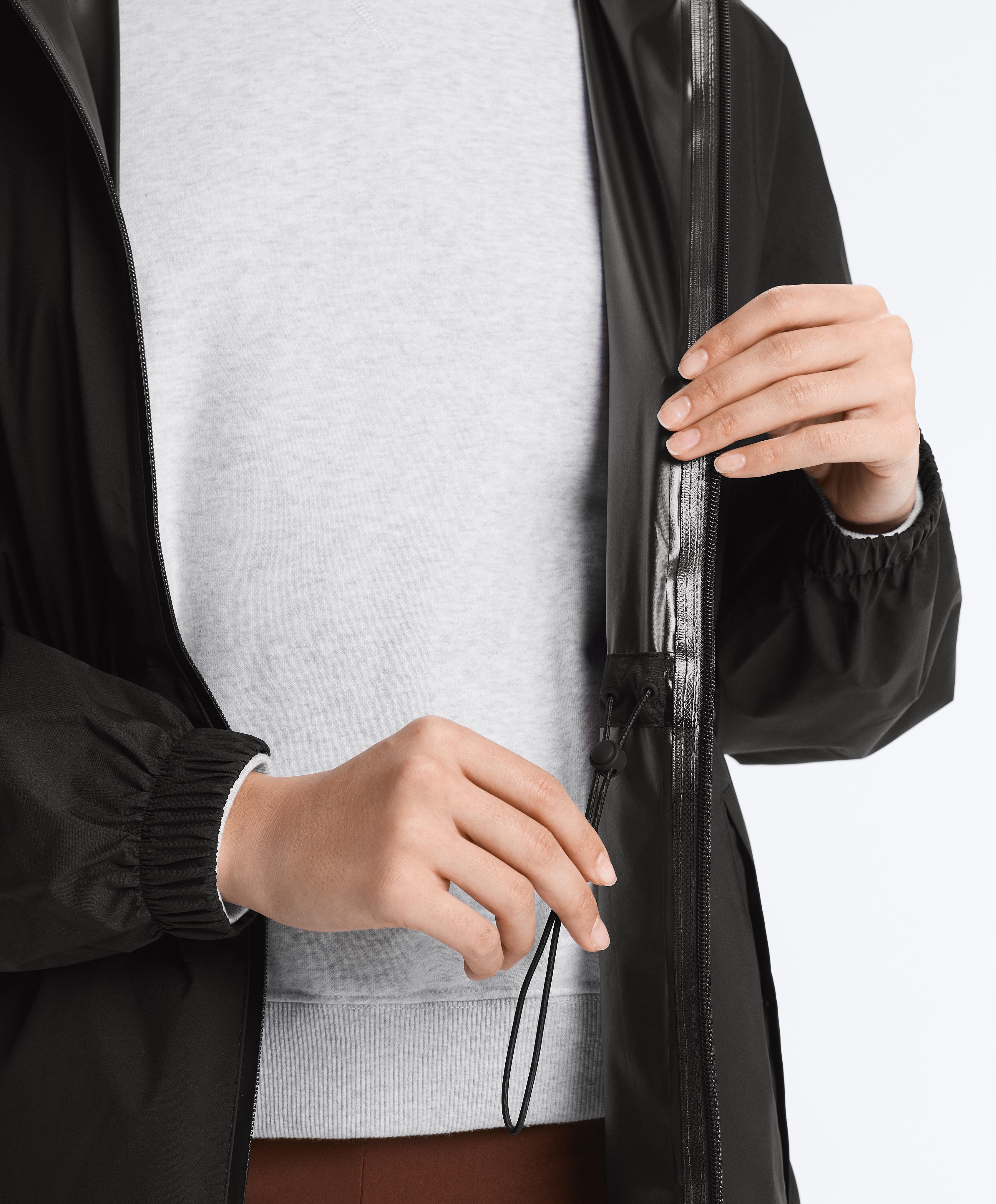 Super extra lightweight 10k packable waterproof jacket — BLACK