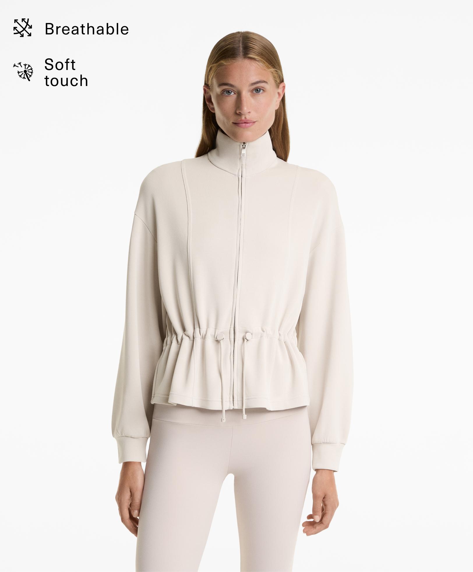 Jacket with soft-touch modal