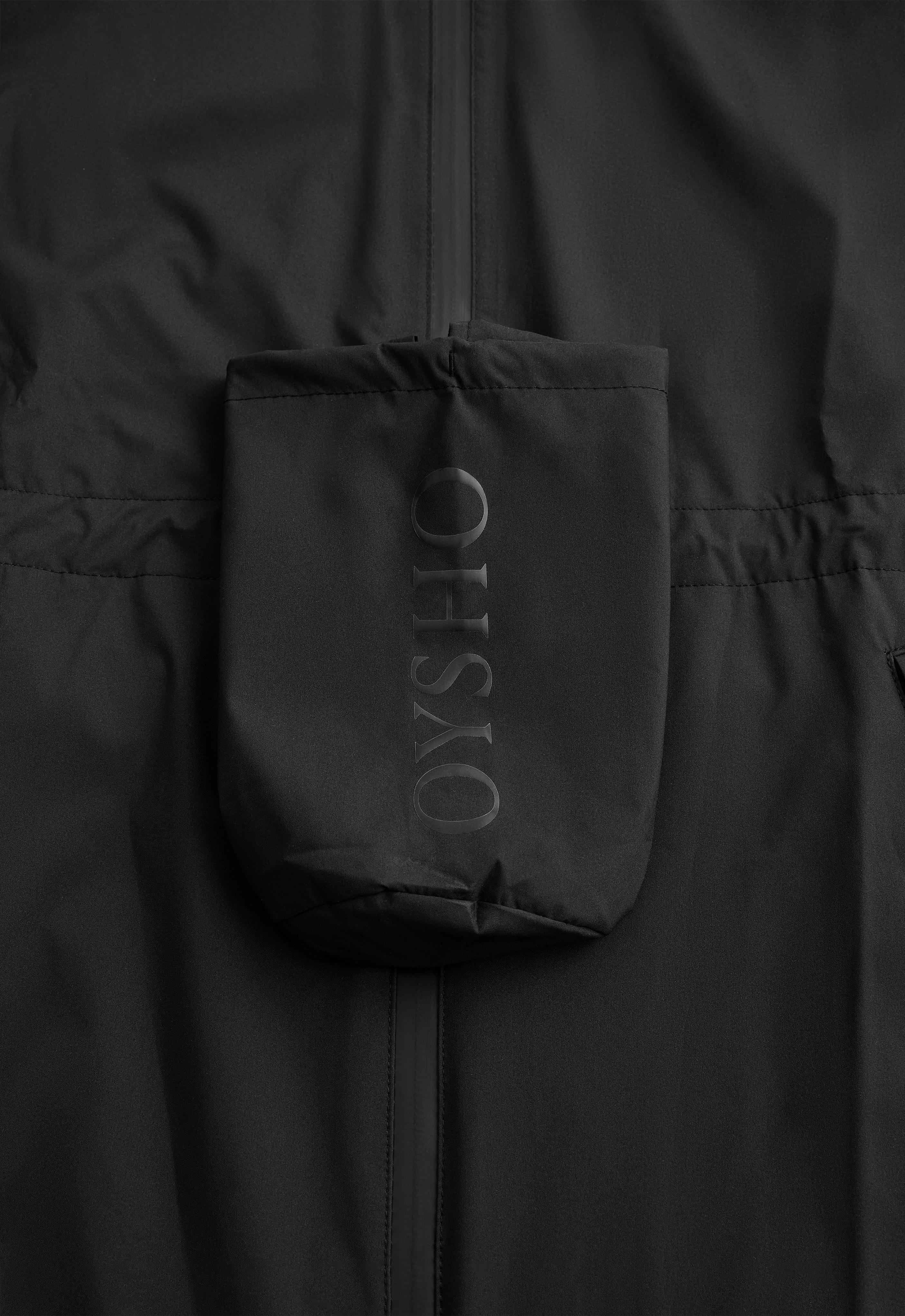 Super extra lightweight 10k packable waterproof jacket — BLACK