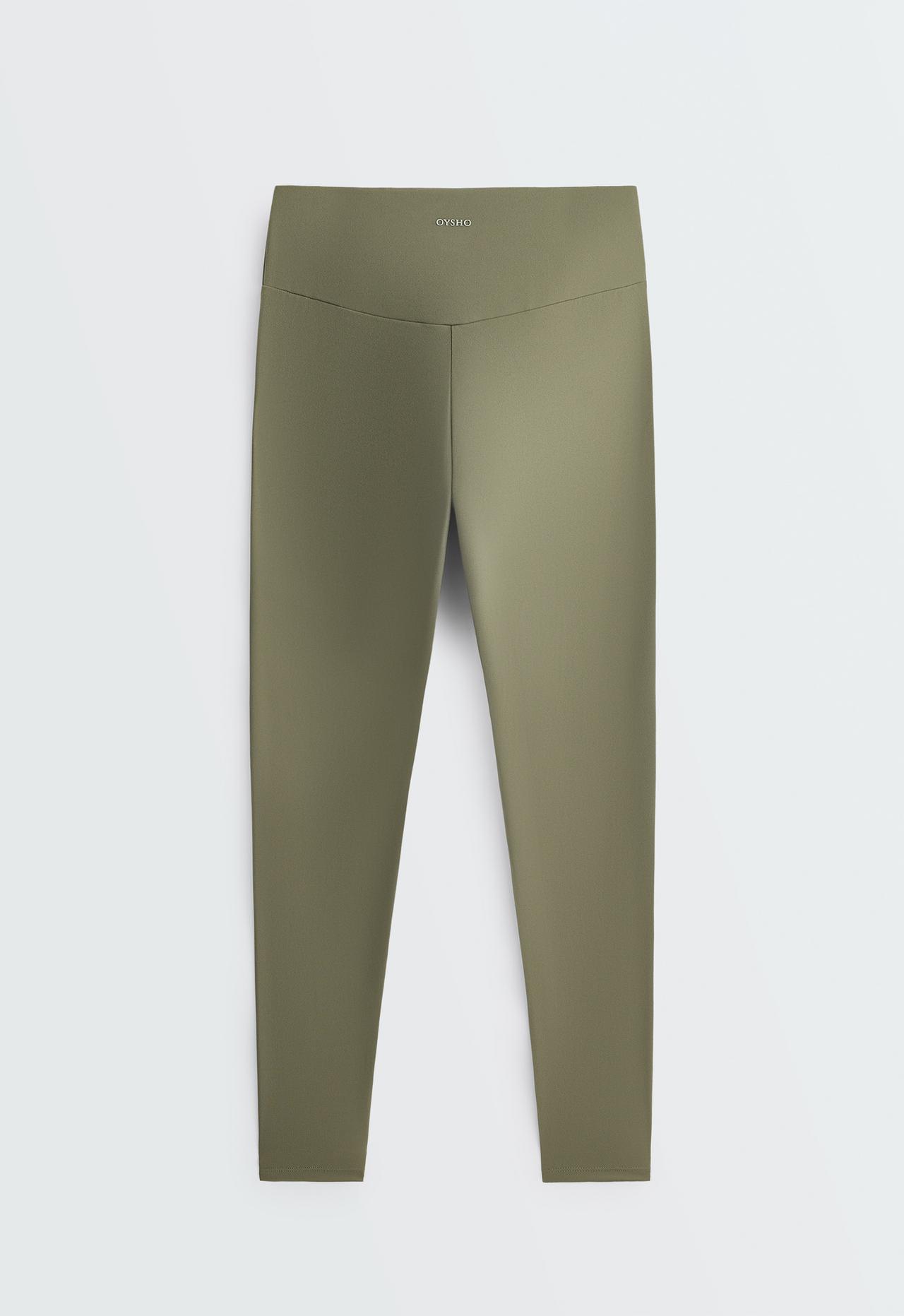 Ankle-length High rise Comfortlux leggings — DARK KHAKI