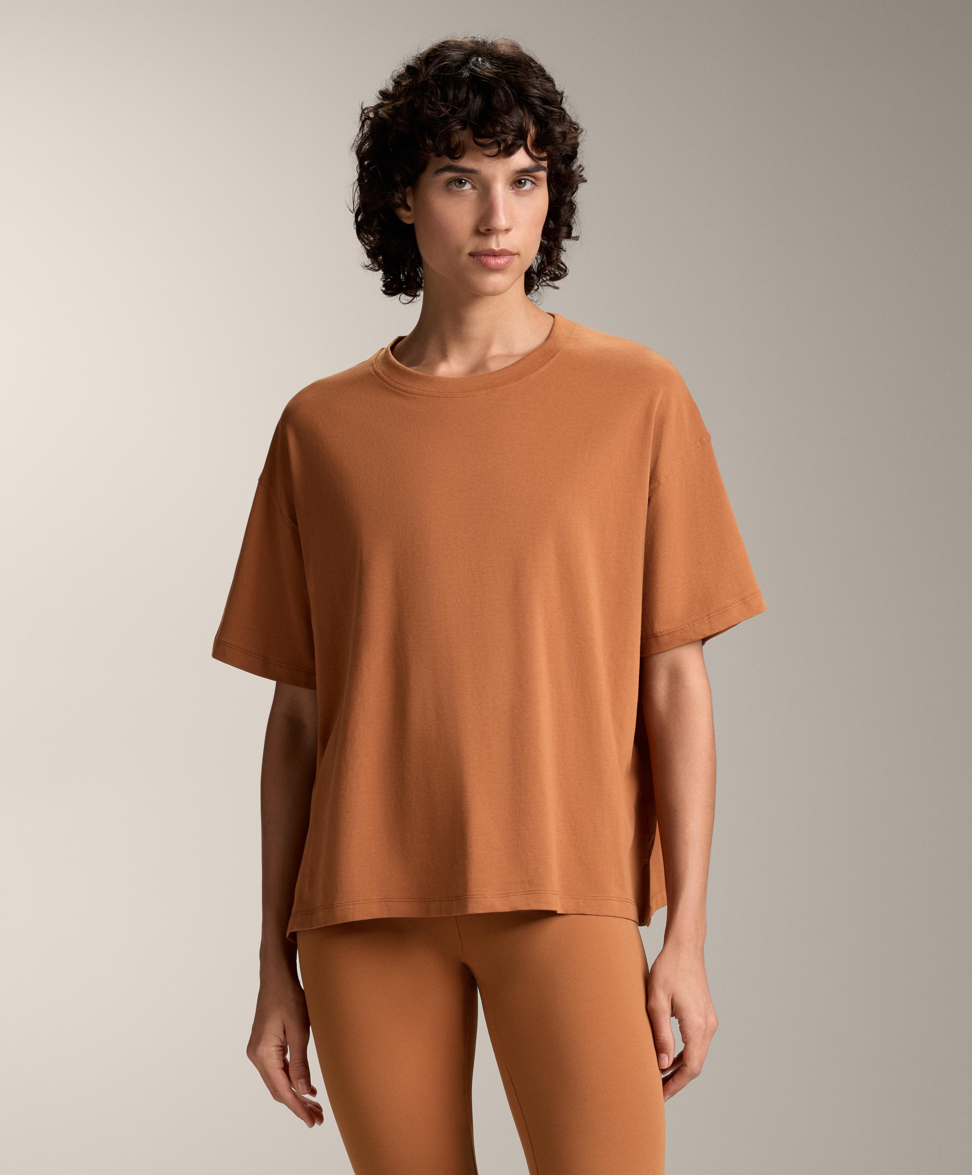 Boxy-T-Shirt aus Baumwollmischung Boxy-T-Shirt aus Baumwollmischung