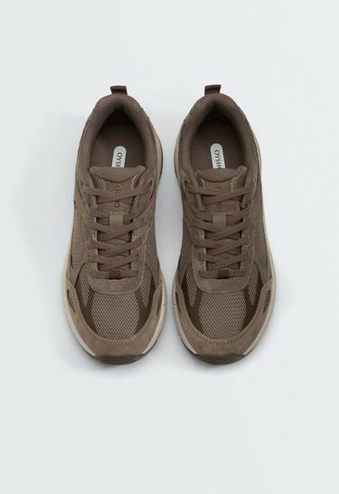 Multi-piece freetime trainers — BROWN 3