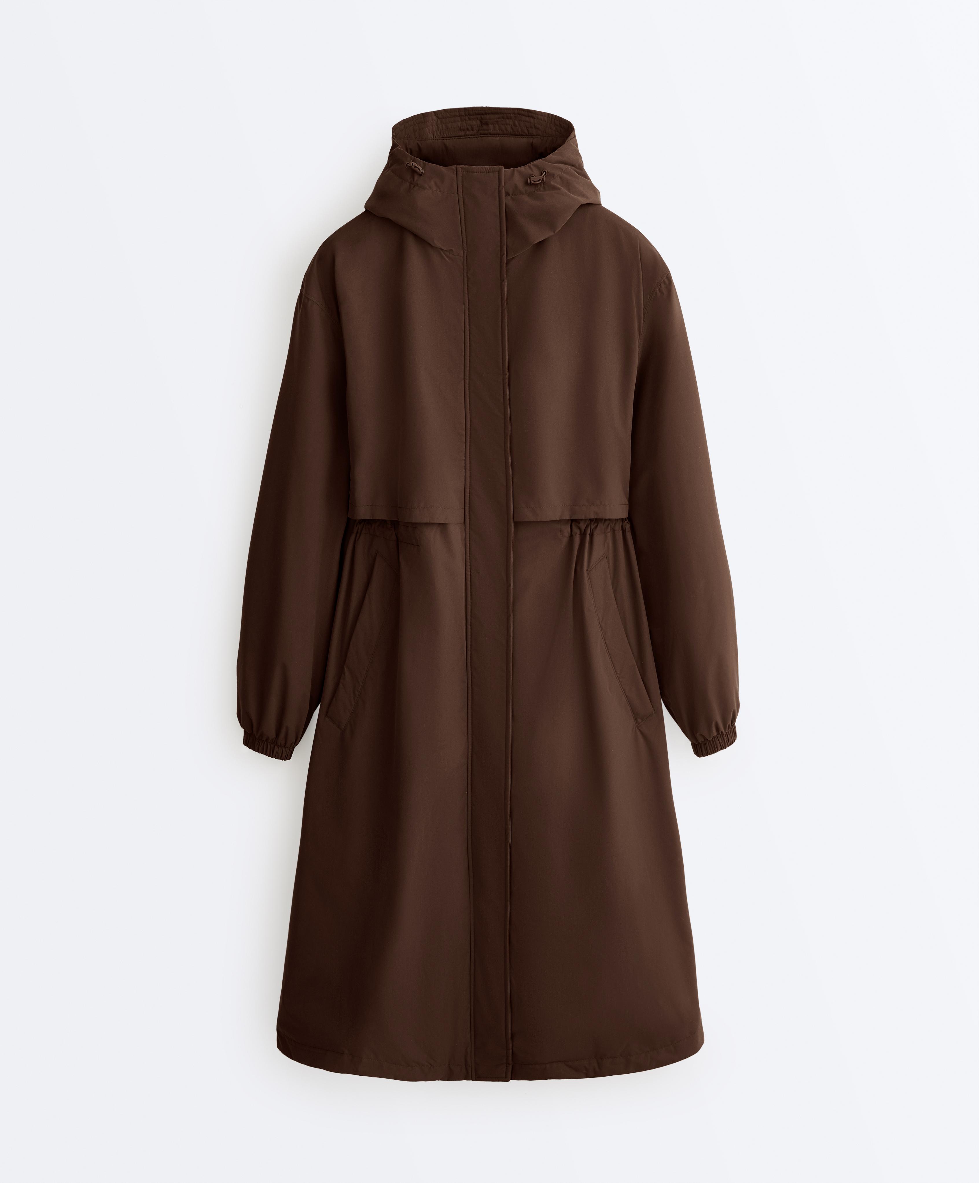 FELLEX® with AEROGEL 10k waterproof long padded jacket — BROWN