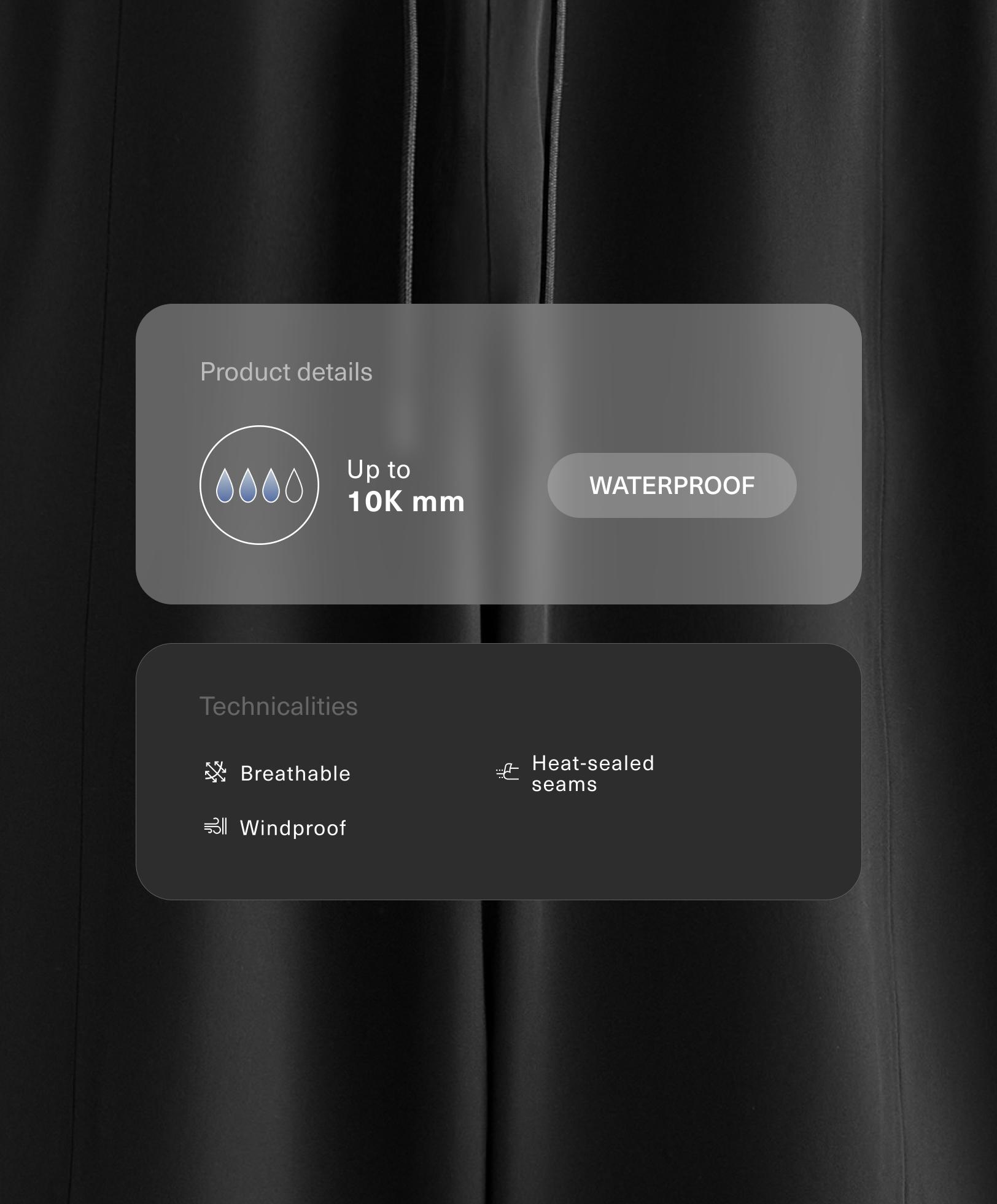 10k waterproof straight-leg trousers