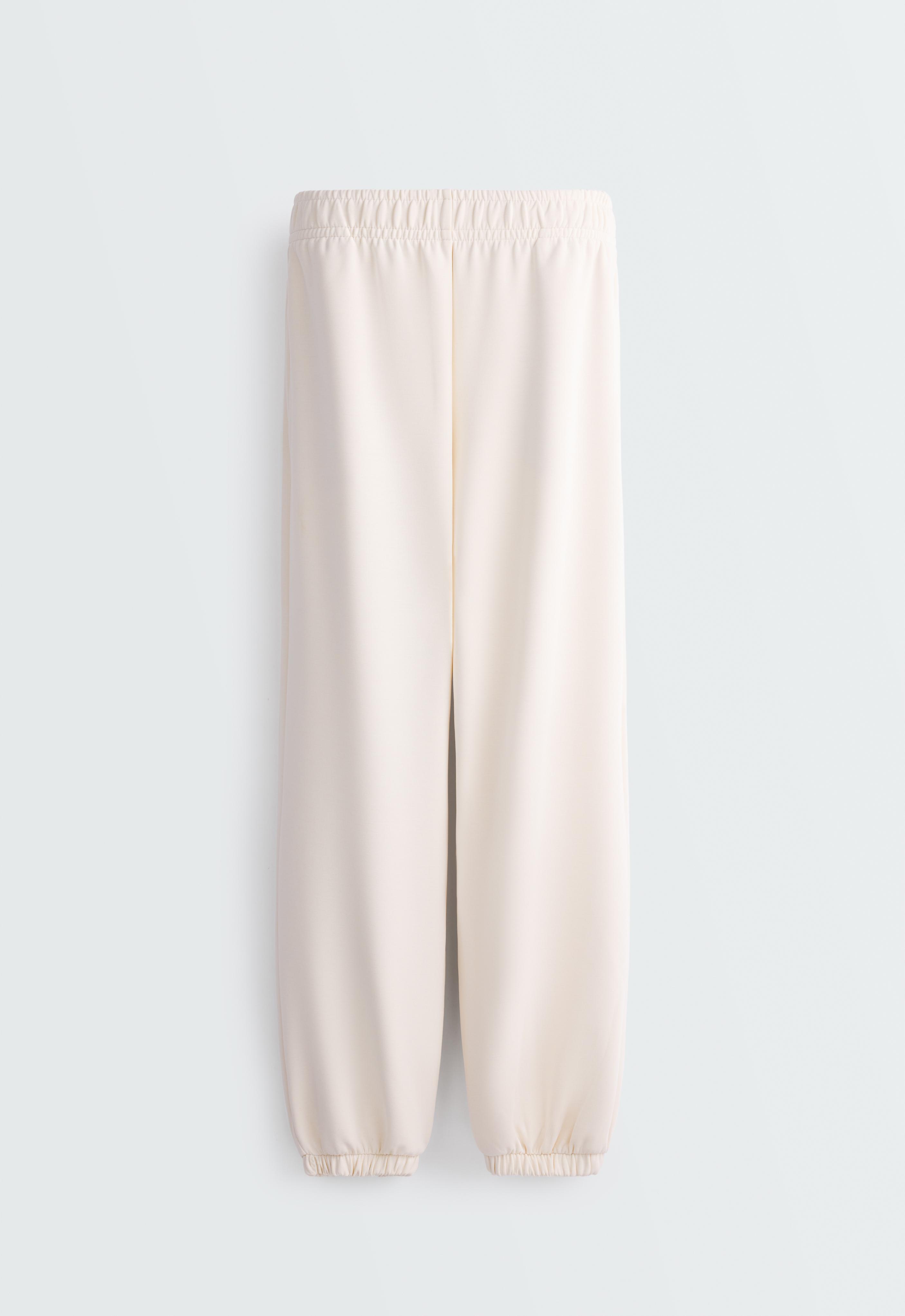 Relaxed Jogger trousers with Brushed modal