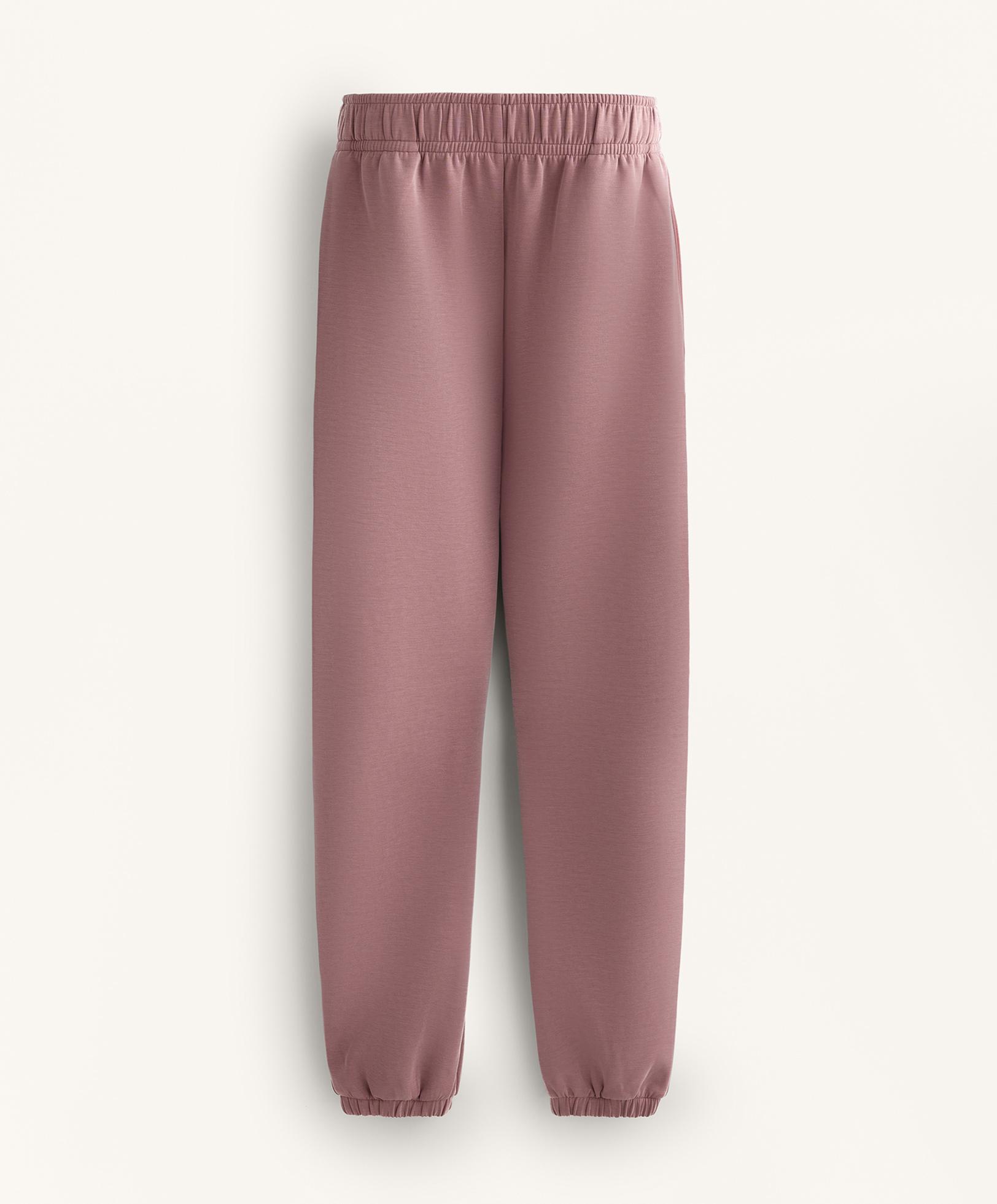 Brushed modal joggers — PINK-MAUVE