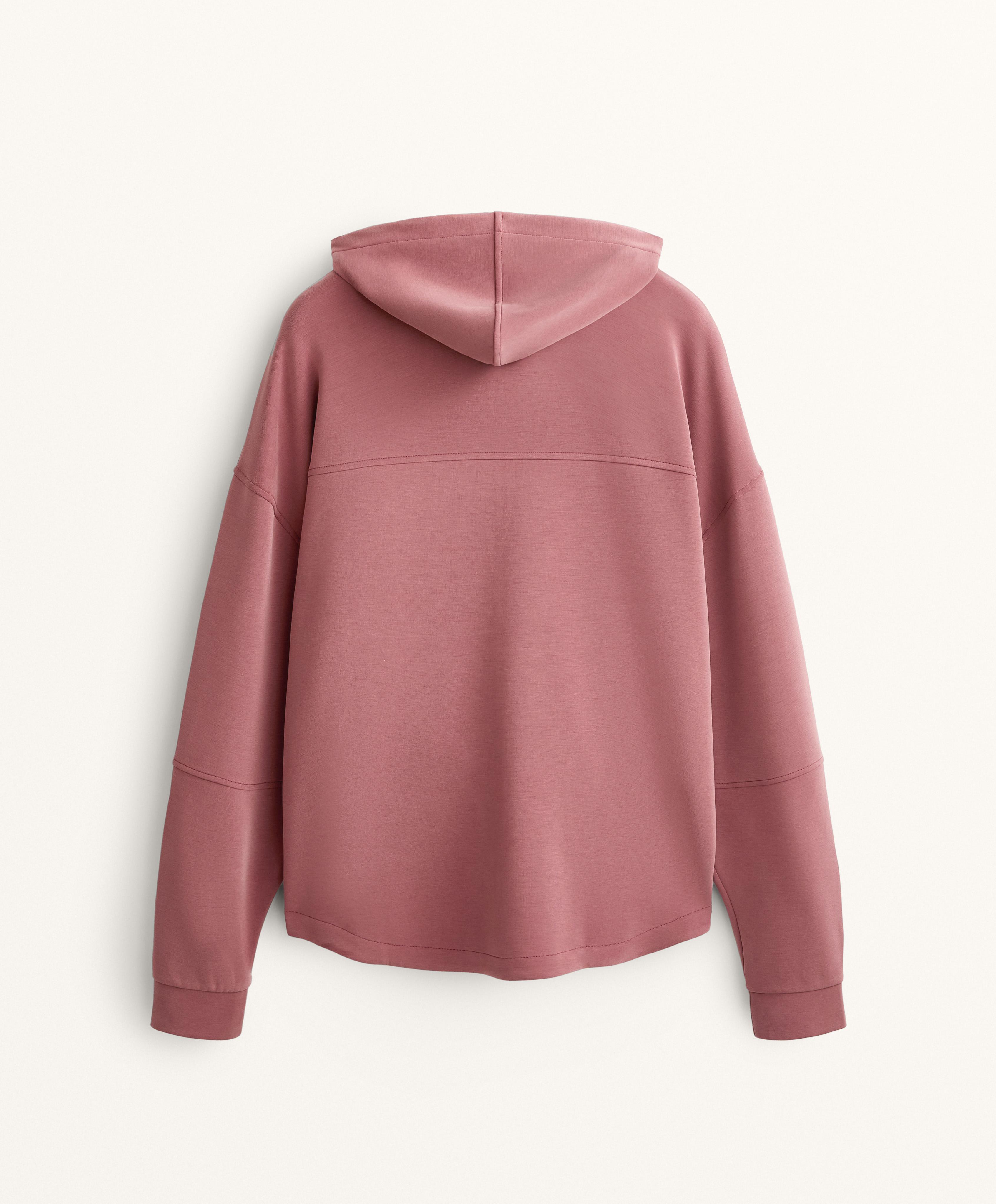 Soft-touch hooded jacket with modal