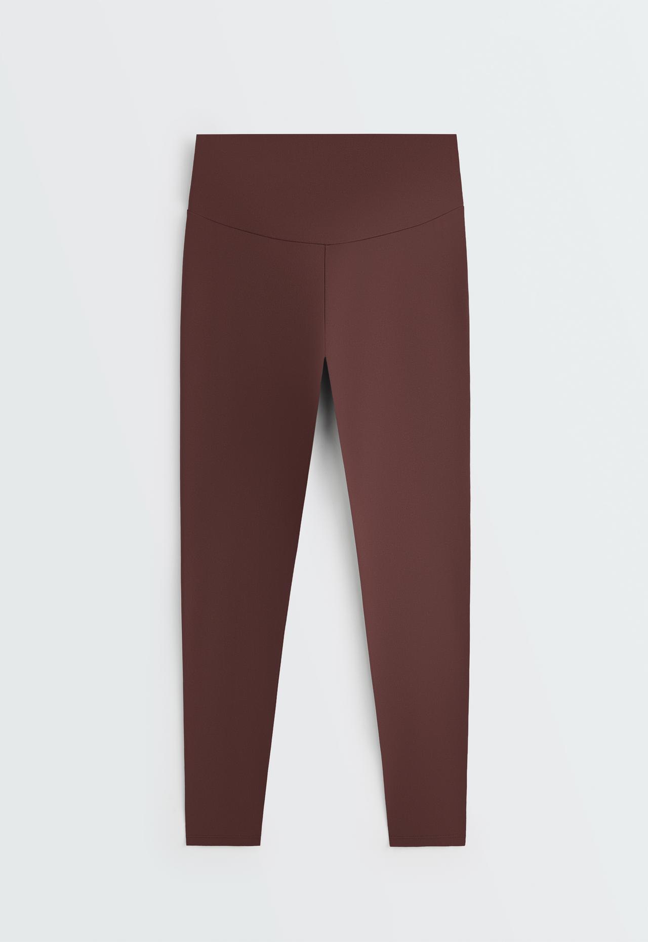 Ankle-length High rise Comfortlux leggings — CHOCOLATE